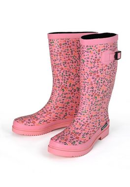 Regenliebe Flowers High Gummistiefel Langschaft Stiefel mit kleinen Blümchen