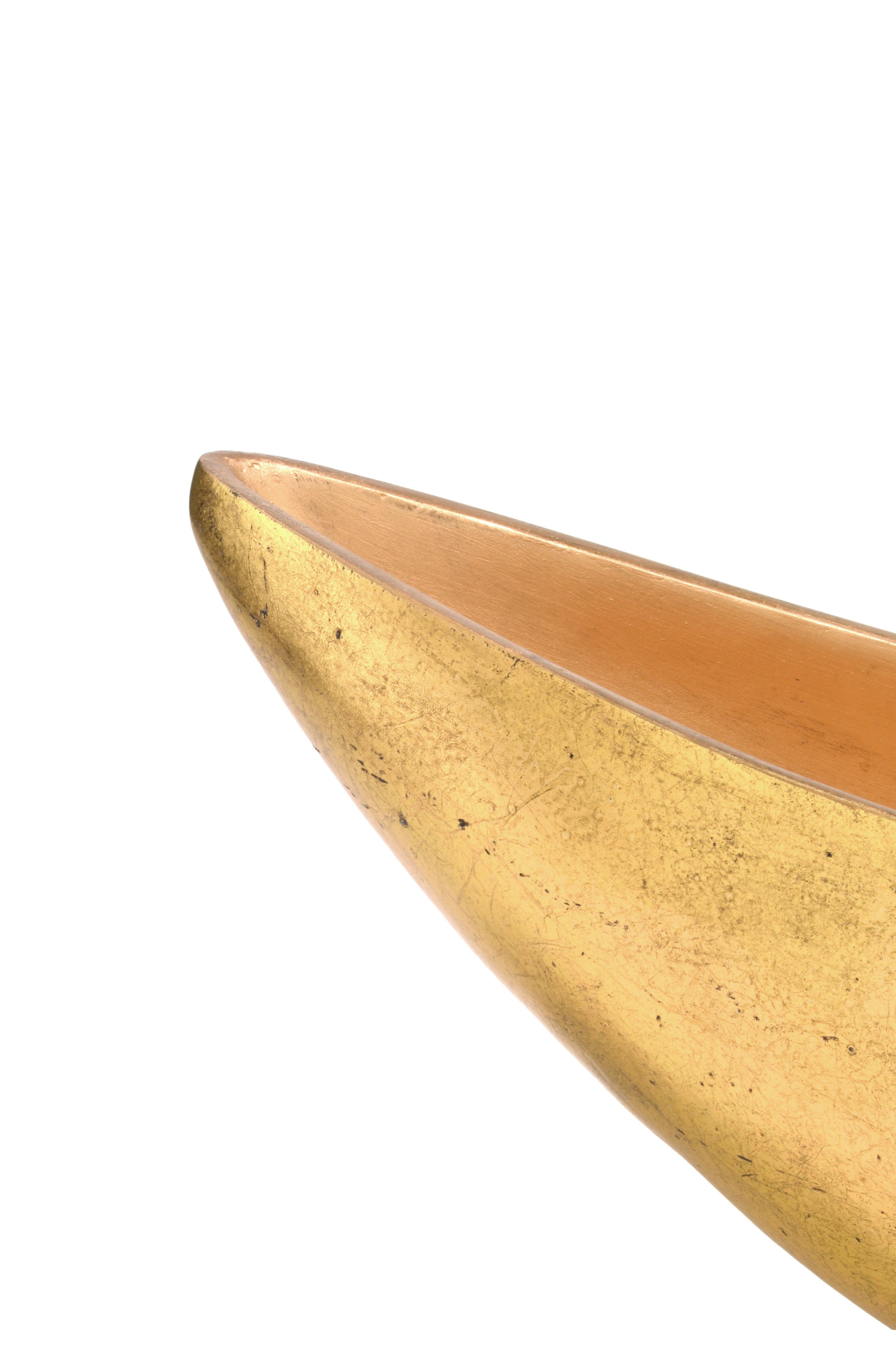 Flingora Jardiniere Ivett, Fiberglas - Indoor - Gold - 60 x 18,5 x 18 cm