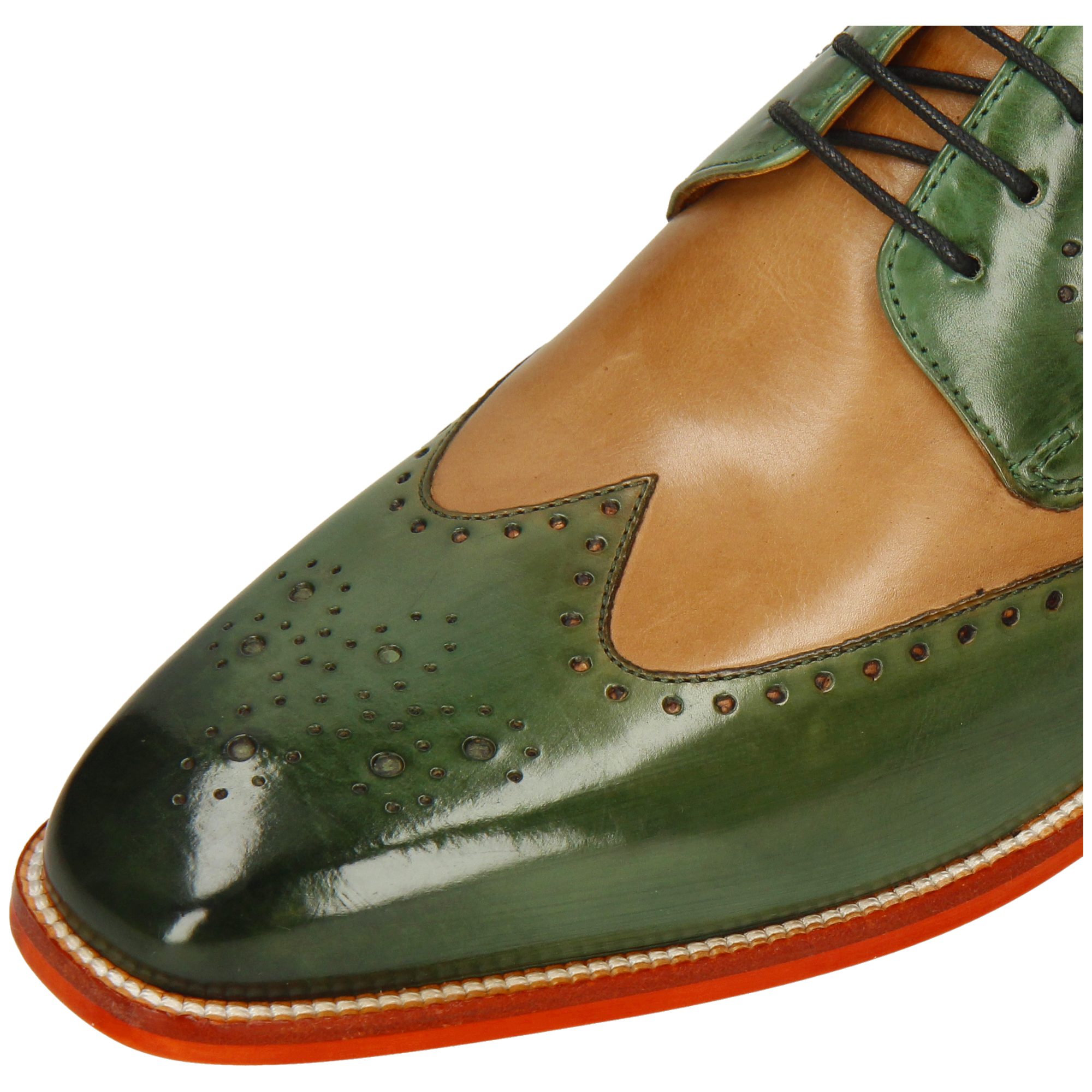 Melvin & Hamilton Derby Schuhe „Jeff“ Herren – Handgefertigt, Aus Leder, Mit Blockabsatz