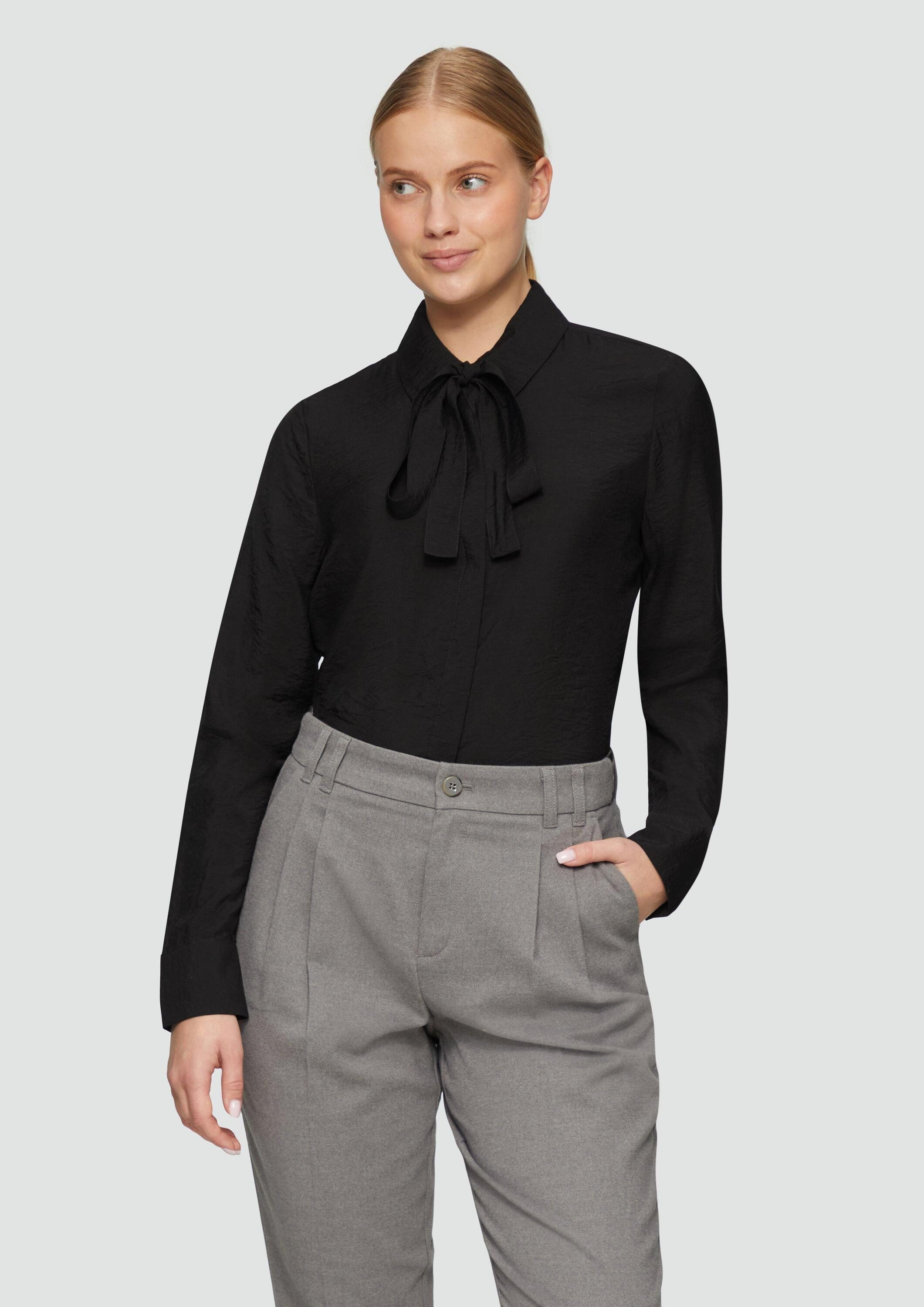s.Oliver Langarmbluse Bluse Strukturierte Bluse mit günstig online kaufen