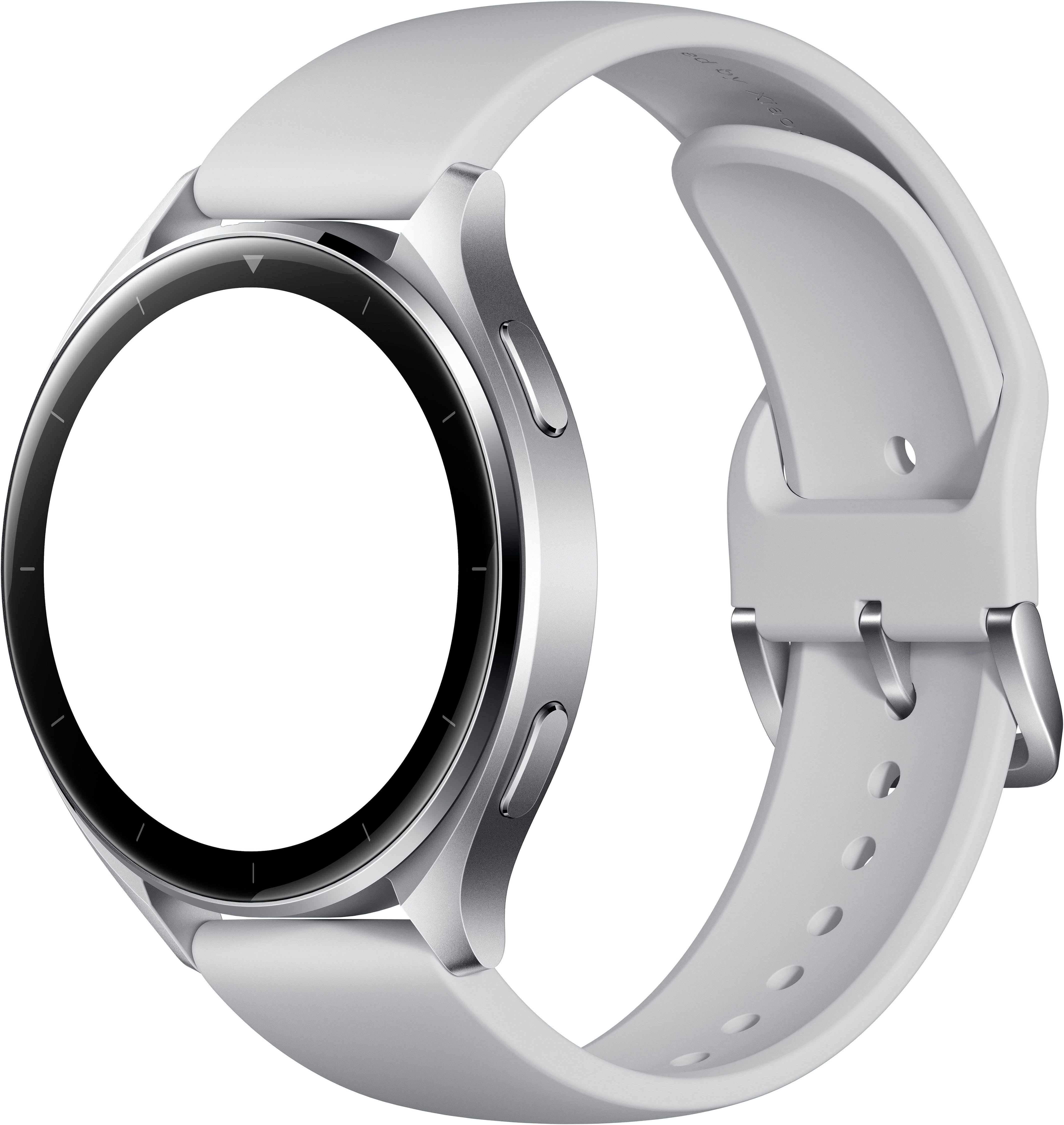 Xiaomi Watch 2 Smartwatch (4.6 cm/1.81 Zoll, Wear OS by Google) silberfarben|weiß