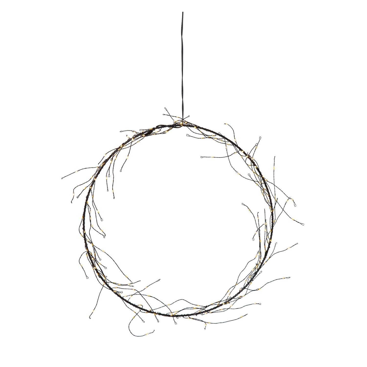 STAR TRADING Dekokranz LED Kranz Draht Türkranz Wandkranz Leuchtkranz 200LE günstig online kaufen