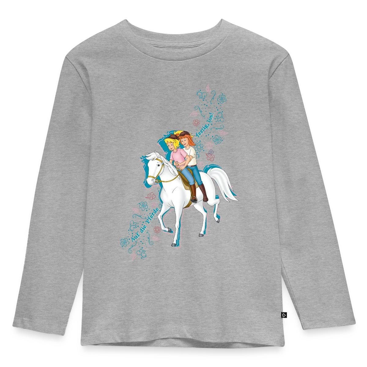 T-Shirt Bibi Und Tina Auf Die Pferde Fertig Los Kinder Premium Langarmshirt