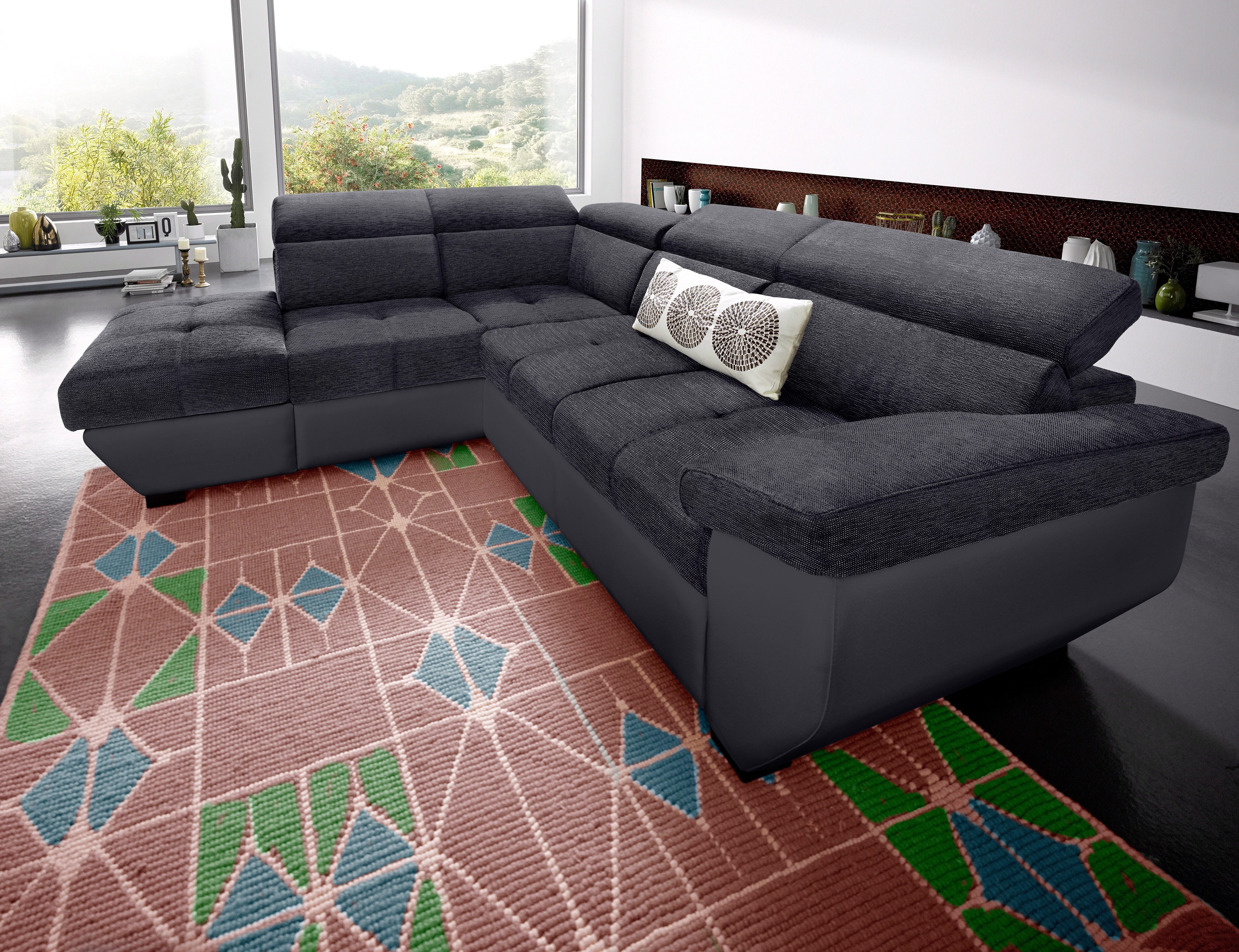 COTTA Ecksofa Speedway L-Form, mit Kopfteilverstellung, günstig online kaufen