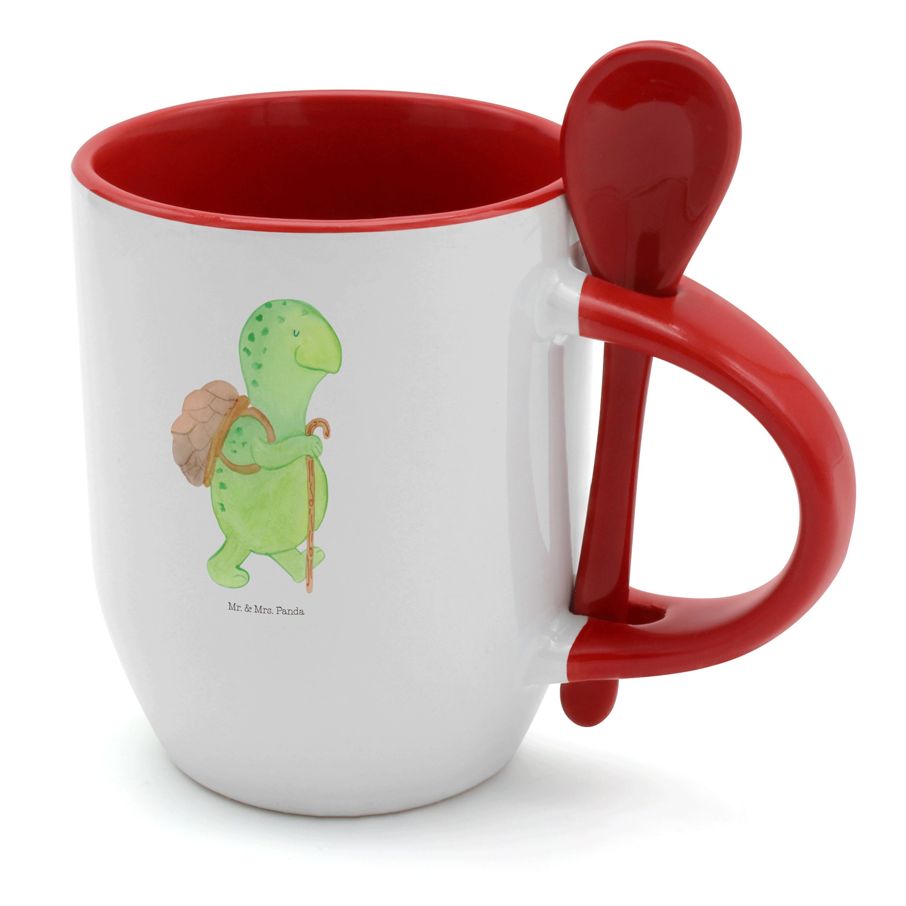 Weiß Tasse, Wanderer Motivati, Mrs. - Geschenk, & Panda - Kaffeebecher, Mr. Tasse Schildkröte Keramik