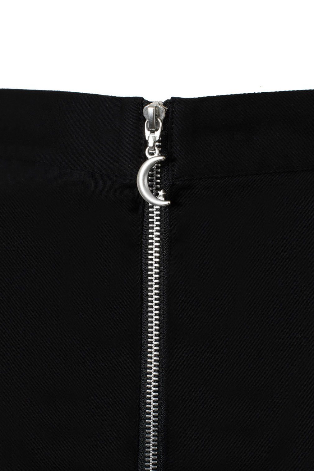 Hell Bunny Bleistiftrock Phaze Skirt Bestickt Mondphasen Gothic Lunar Okkult – Bild 5 von 5