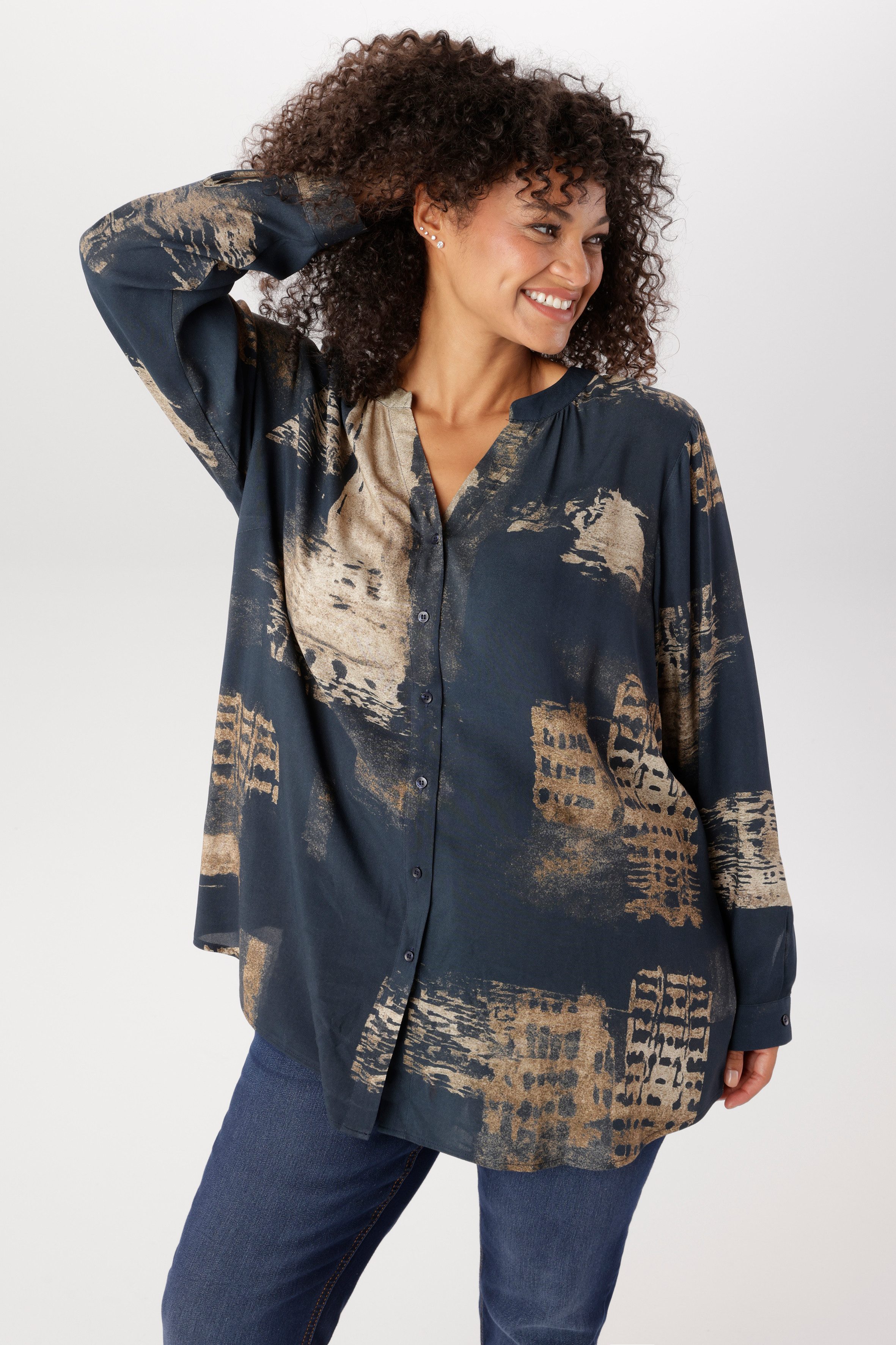 Aniston PLUS Longbluse extravagant bedruckt - NEUE KOLLEKTION