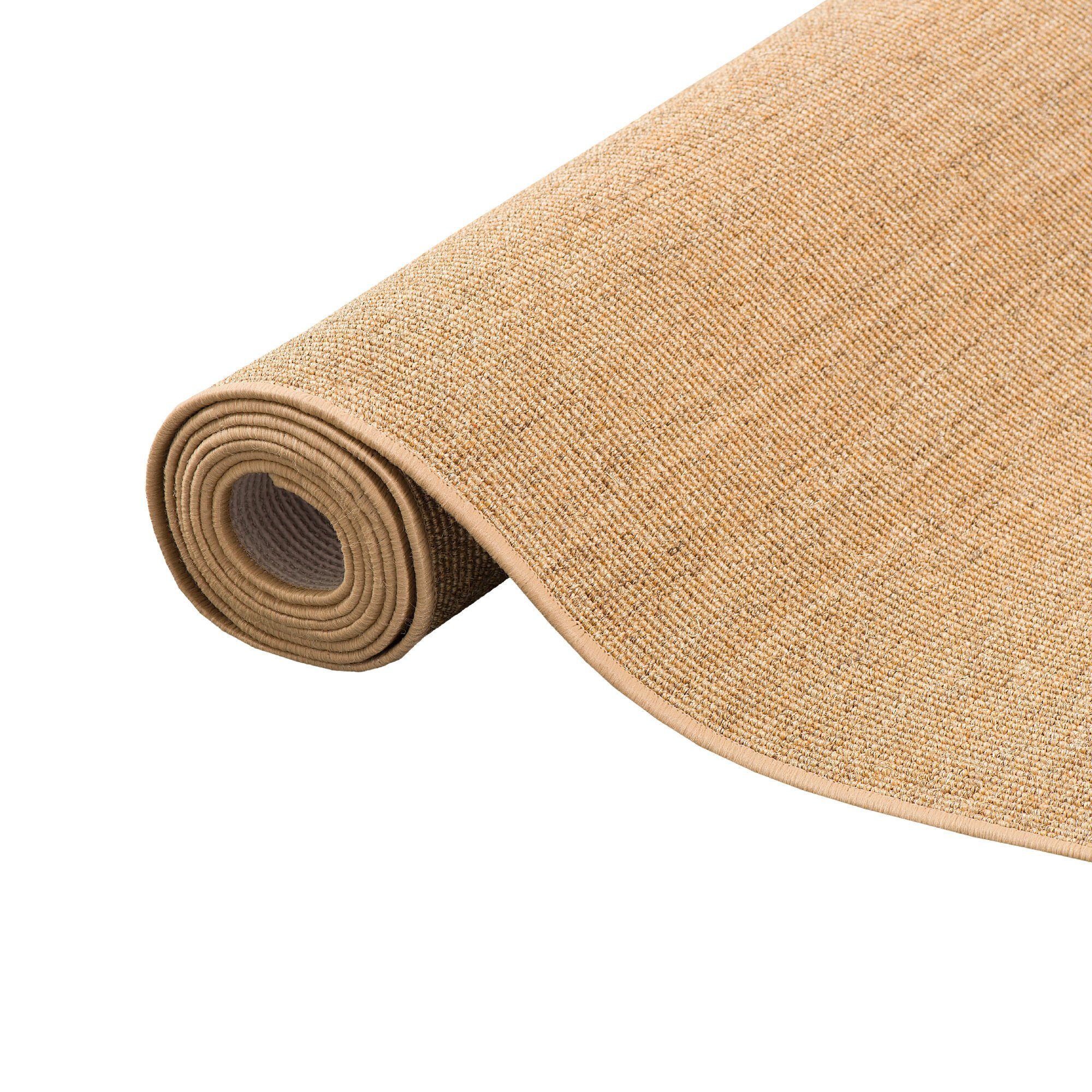 Snapstyle Sisalteppich Sisal Natur Läufer Teppich, Rechteckig, Höhe: 6 mm – Bild 3 von 5