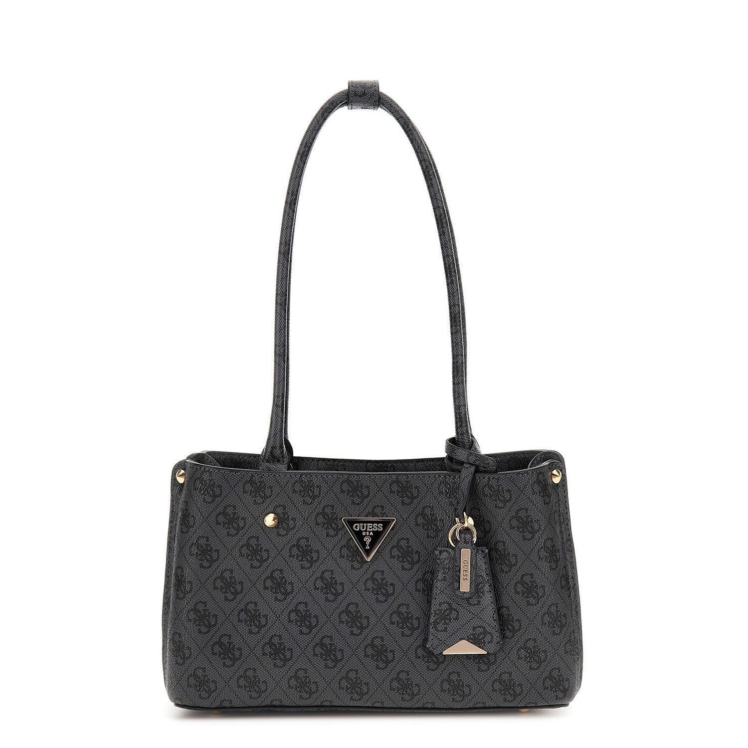 Guess Umhängetasche GUESS Damen Schultertasche Meridian II Coal Logo (1, 1-tlg., 1)