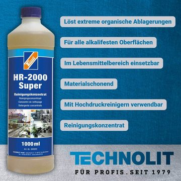 TECHNOLIT® HR 2000 Super Reinigungskonzentrat Fettlöser Küche mit Sprühflasche Reinigungskonzentrat