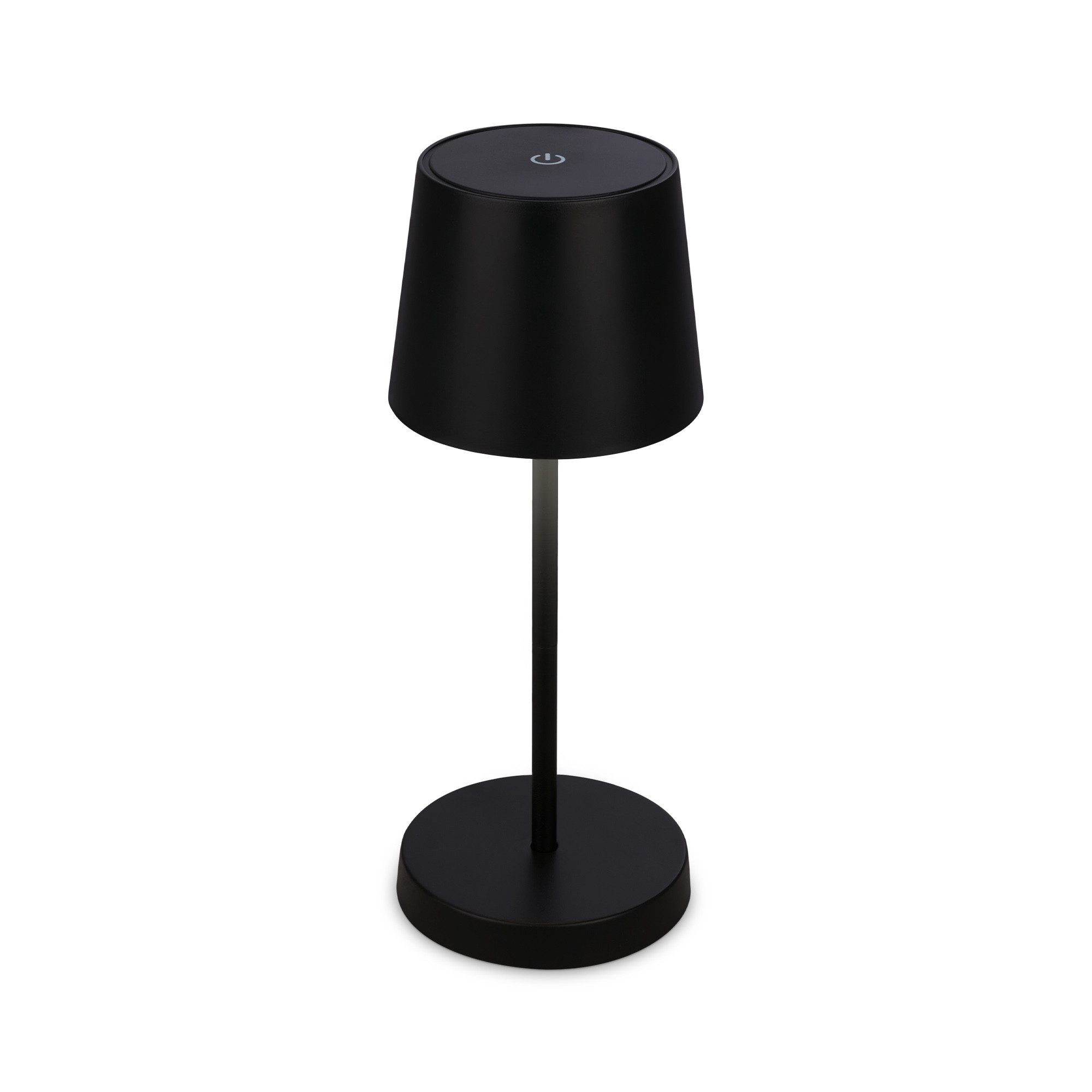 Briloner Leuchten Tischleuchte LED Tischlampe kabellos akku dimmbar In-/Outdoor Wohnzimmer, LED fest integriert, 3.000K - Warmweiß, mit Akku, In-/Outdoor, USB-C, warmweiß, IP44, weiß, 35 cm