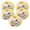 10 x ALIZE COTTON GOLD HOBBY NEW 187 LIGHT YELLOW