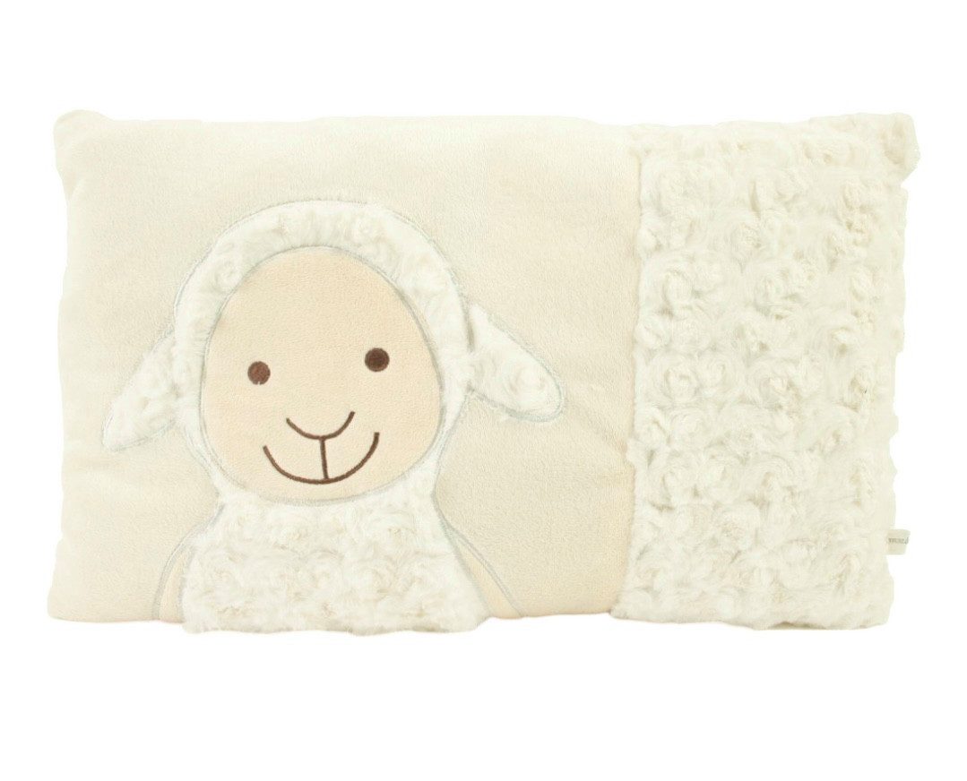 inware Dekokissen Inware Schaf-Kissen 40 x 25 weiß-creme
