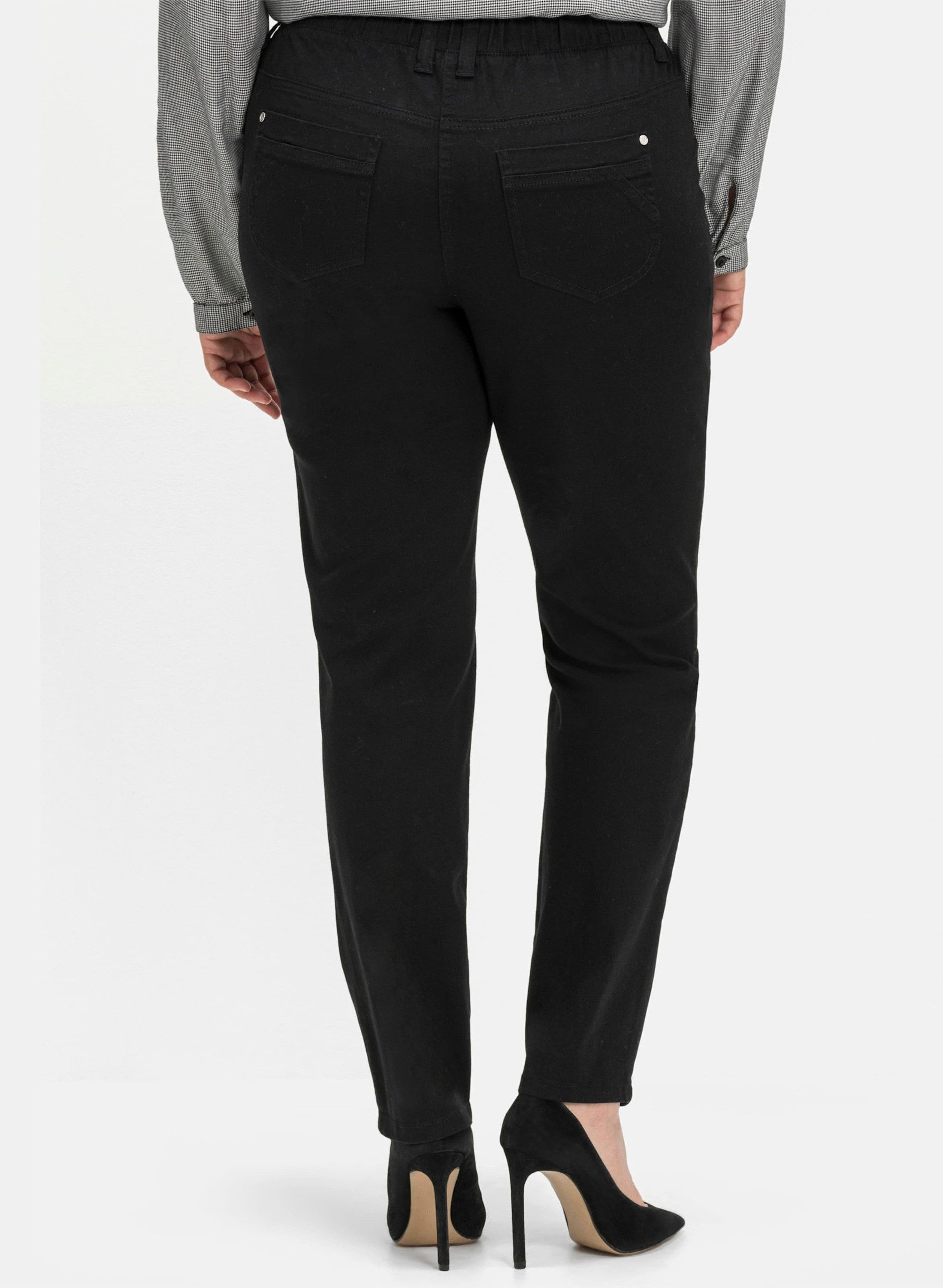Sheego Jerseyhose Schlupfhose in schmaler Beinform – Bild 2 von 5