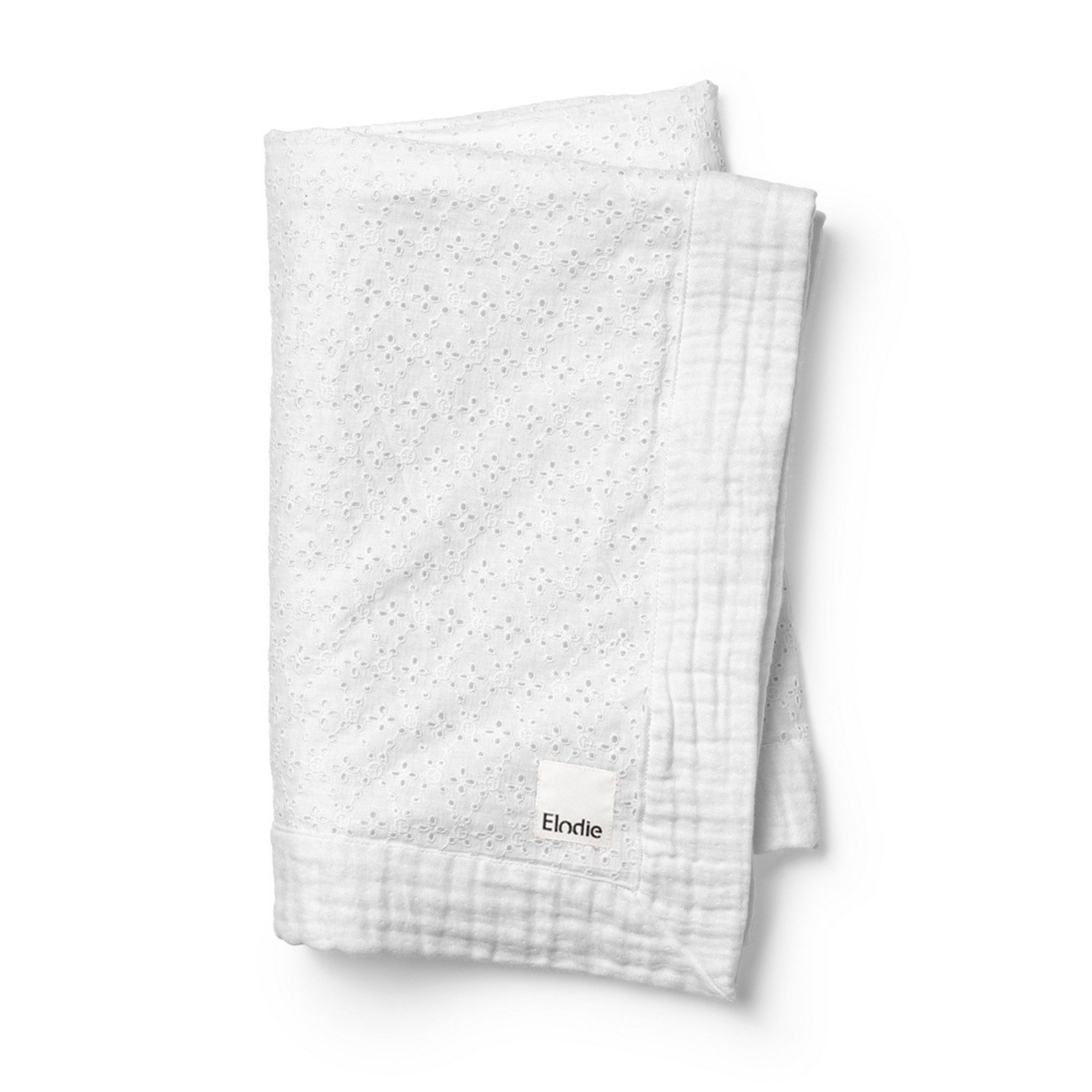 Babydecke Soft Cotton Decke - Embroidery Anglaise 75x100cm - Oeko-Tex, Elodie, Babydecke