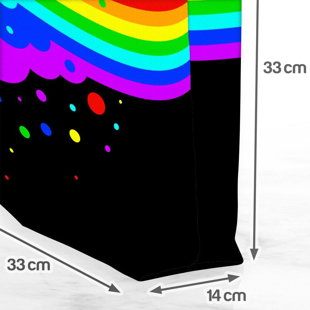 Farben parade bunt pride VOID (1-tlg), clu Regenbogen flag Henkeltasche Pride Wolke Gay Streifen