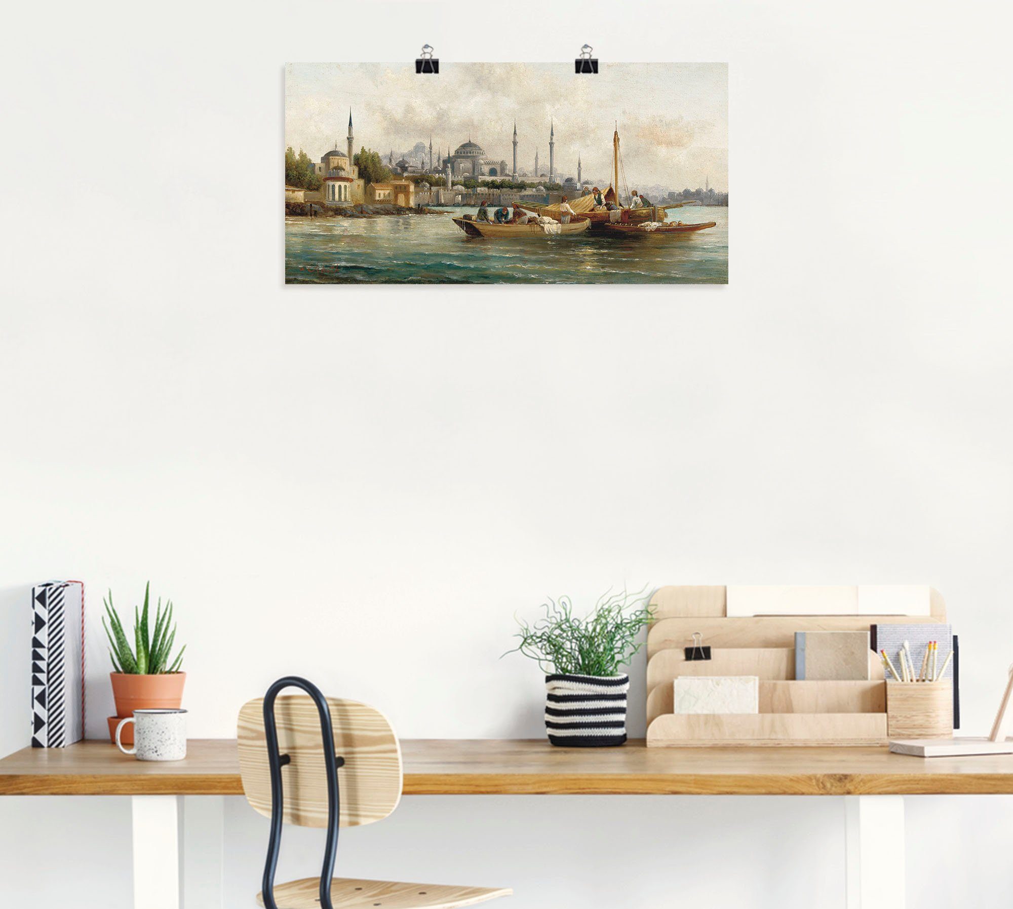 Artland Wandbild Handelsschiffe vor Hagia Sophia, günstig online kaufen