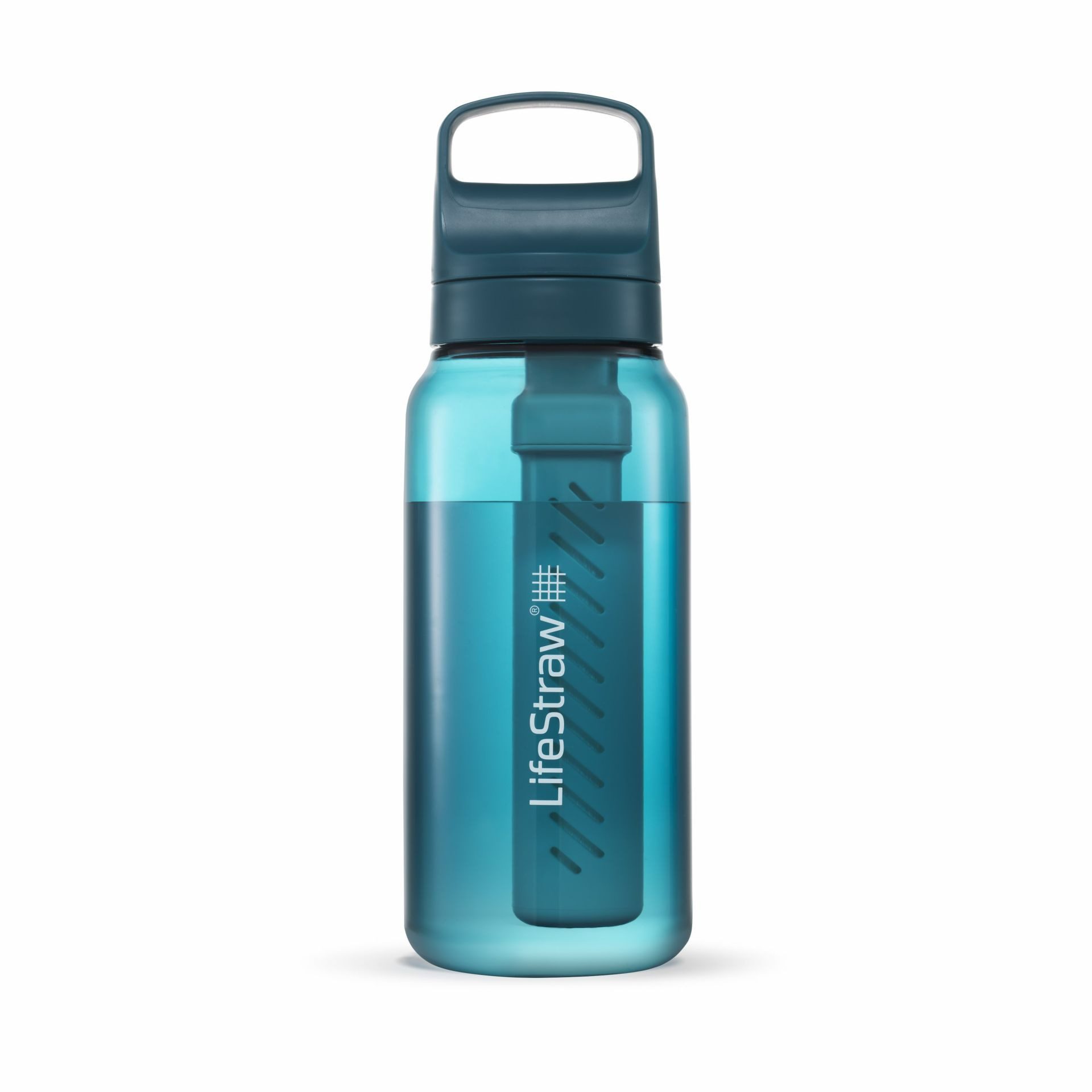 LifeStraw Trinkflasche Go Series mit Wasserfilter, Verschluss mit Silikonmundstück, BPA frei