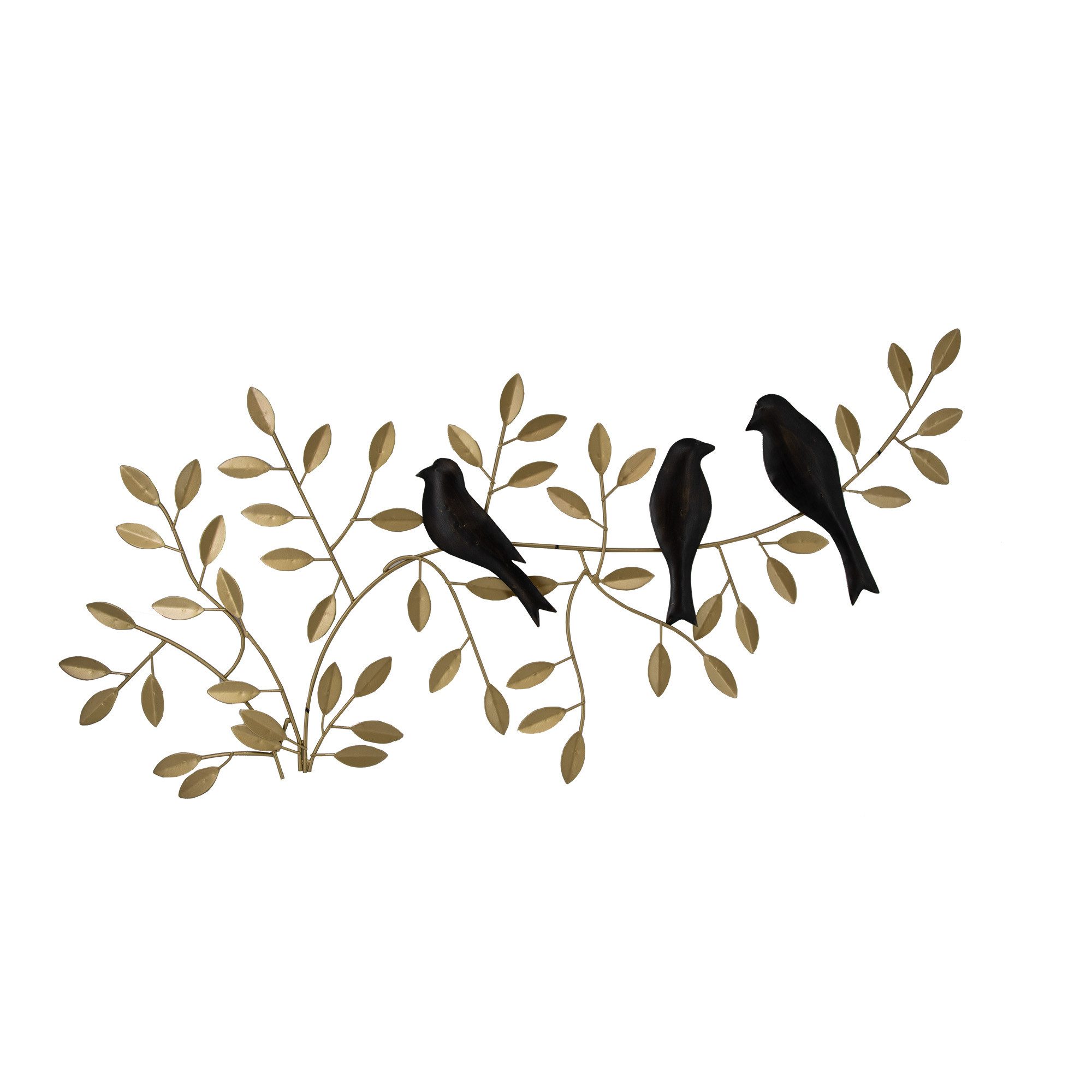 Art for the home Metallbild Vögel auf dem Zweig, (1 St)