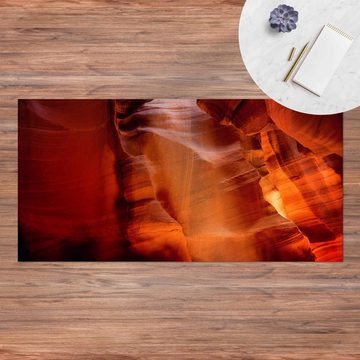 Läufer Teppich Vinyl Flur Küche Antelope Canyon funktional lang, Bilderdepot24, Läufer - orange glatt