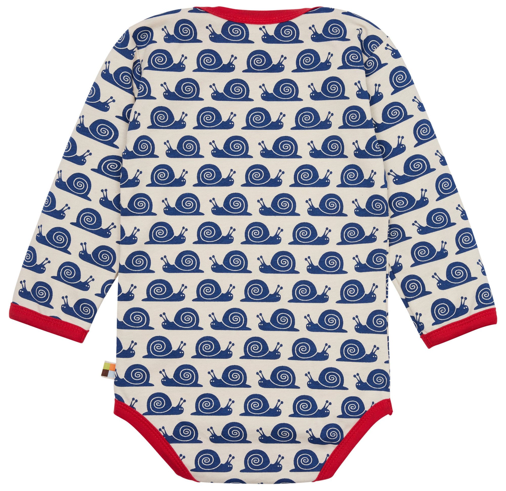 loud + proud Langarmbody mit Druckmotiv Schnecken Bio Baumwolle, GOTS