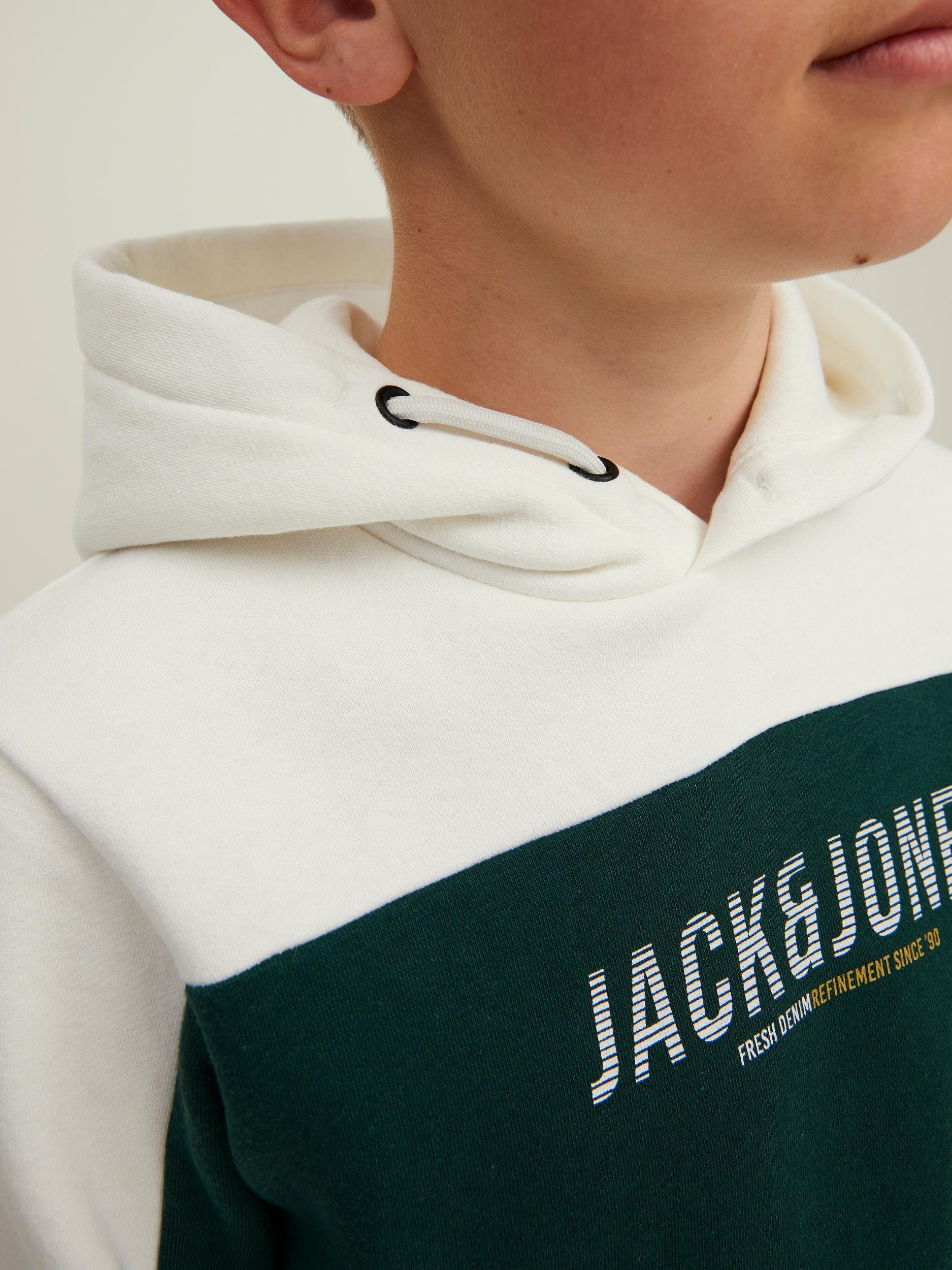 pine JJEDAN Junior Sweatshirt HOOD Jack SWEAT Jones JNR grove BLOCKING &