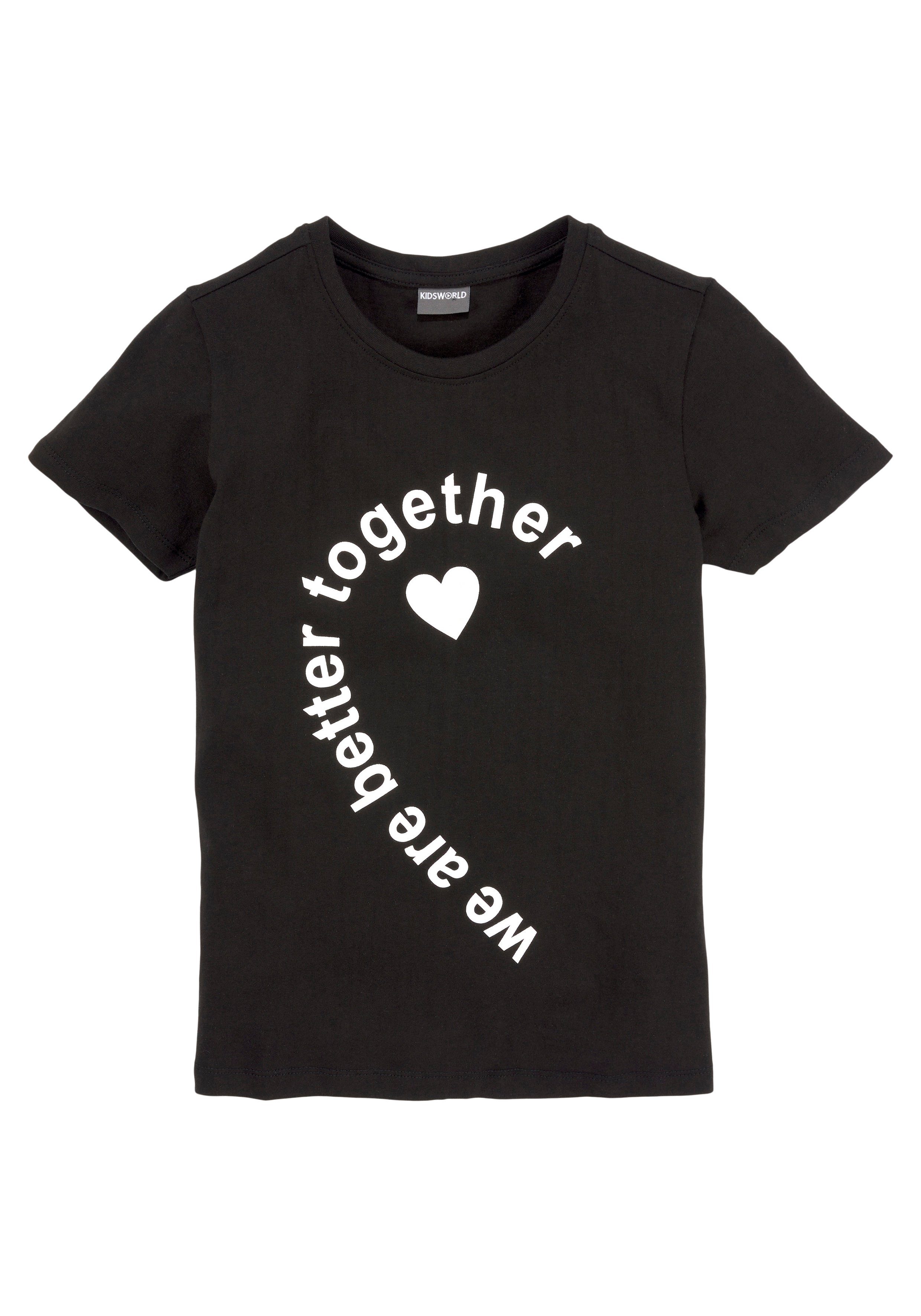 (Packung, KIDSWORLD Form are Basic together 2-tlg) T-Shirt we better