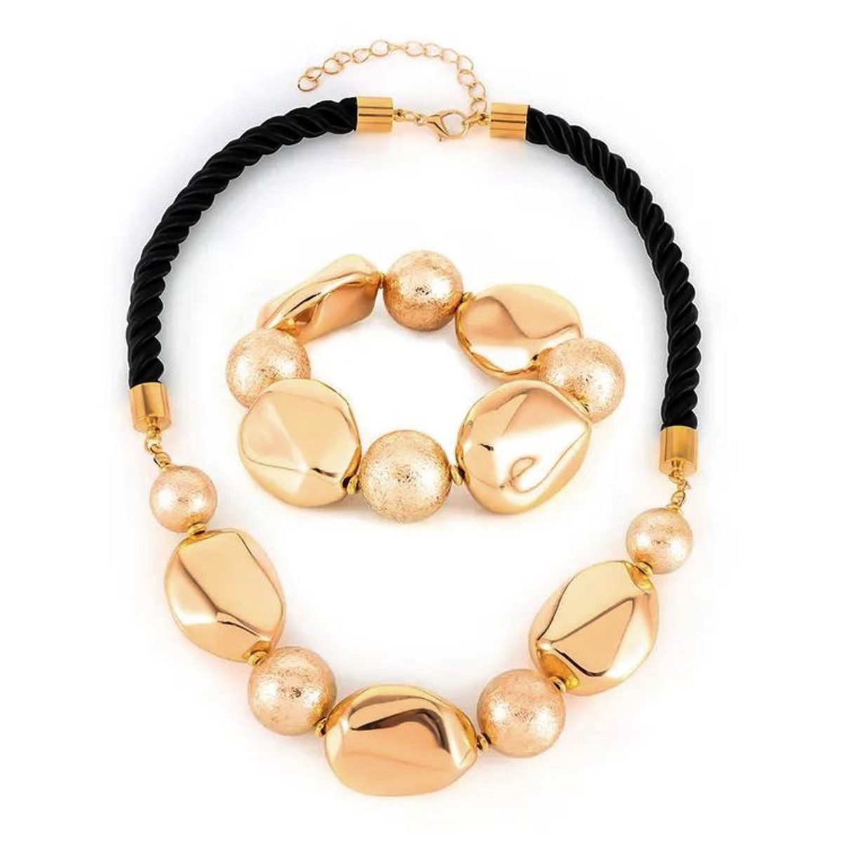 KARMA Schmuckset Silber oder Gold Armband Halskette Damenschmuckset modern günstig online kaufen