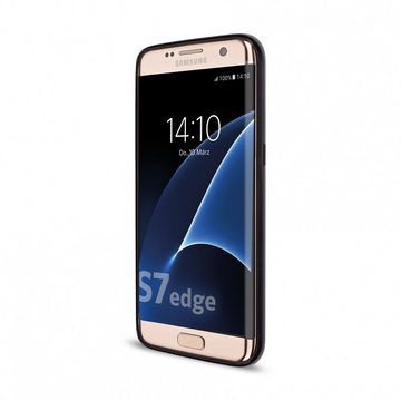 Artwizz Smartphone-Hülle Artwizz TPU Case - Artwizz TPU Case - Ultra dünne, elastische Schutzhülle mit matter Rückseite für Galaxy S7 edge, Schwarz
