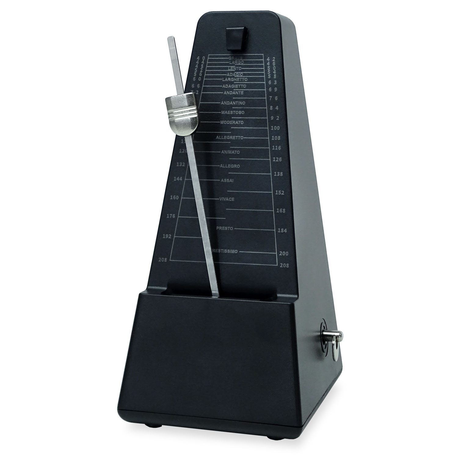 keepdrum Metronom keepdrum JPQ101BK Mechanisches Metronom mit Glocke, mechanisch zum Aufziehen