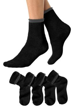 Lavana Kuschelsocken (Set, 4-Paar) mit Innenfrottee