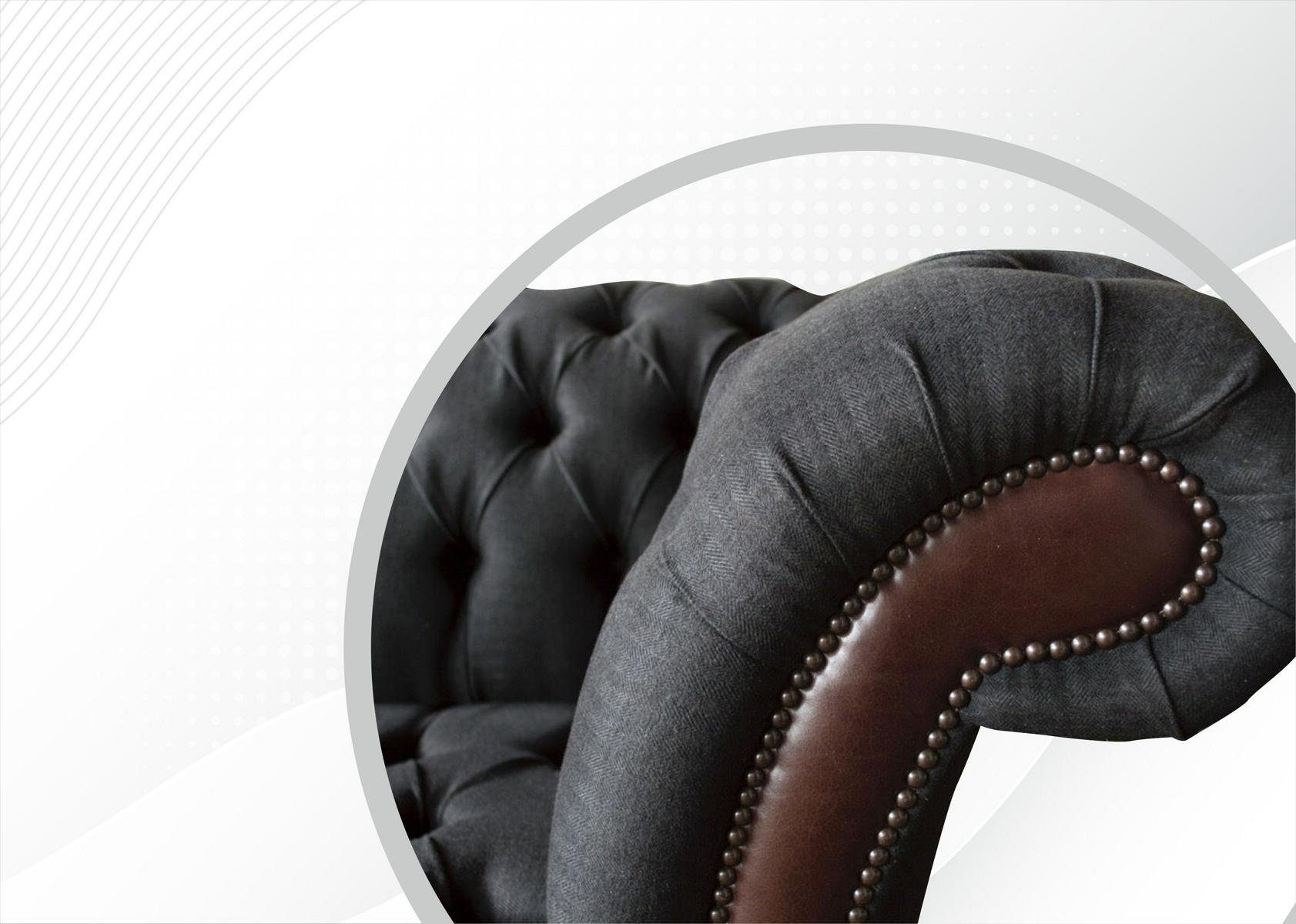 Chesterfield-Sofa, 3 Sofa cm Chesterfield Couch 225 Design JVmoebel Sitzer