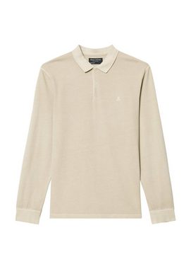 Marc O'Polo Langarm-Poloshirt aus reiner Bio-Baumwolle