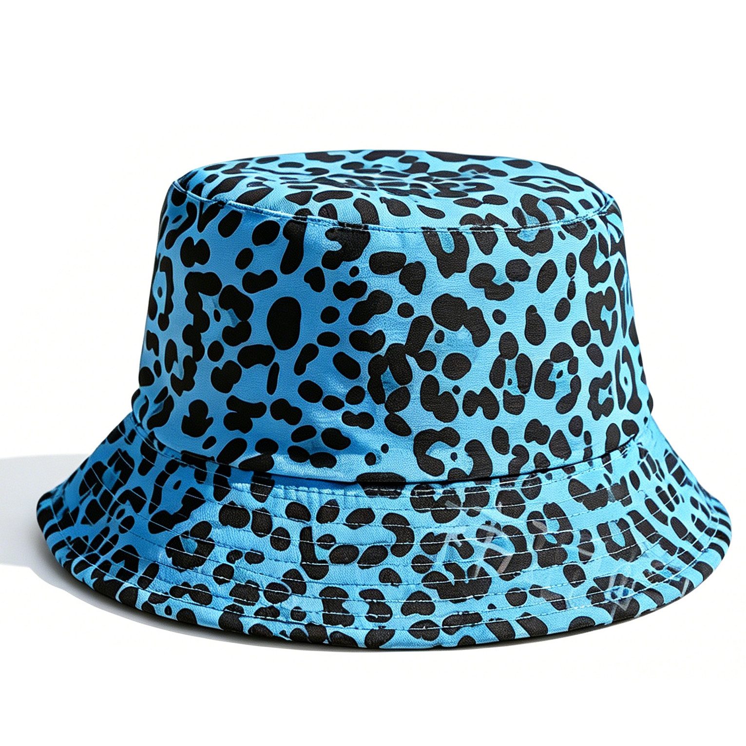 nsihing Sonnenhut Leopardmuster-Sonnenhut, Retro-Anglerhut, unisex, geeignet für Wandern, Strand, Partys und Outdoor-Aktivitäten