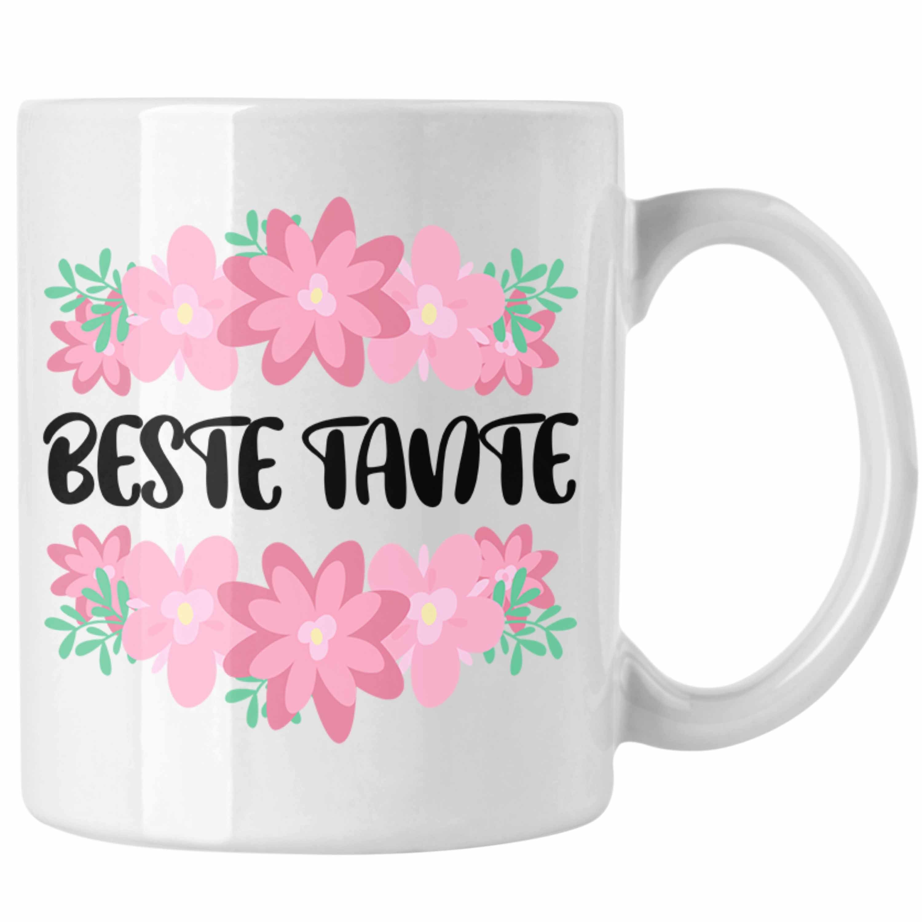 Lustig - Tante Beste Beste Trendation Spruch Tante - Kaffeetasse Geschenkidee - Trendation Geschenk Tasse Lieblingstante Tasse Weiss