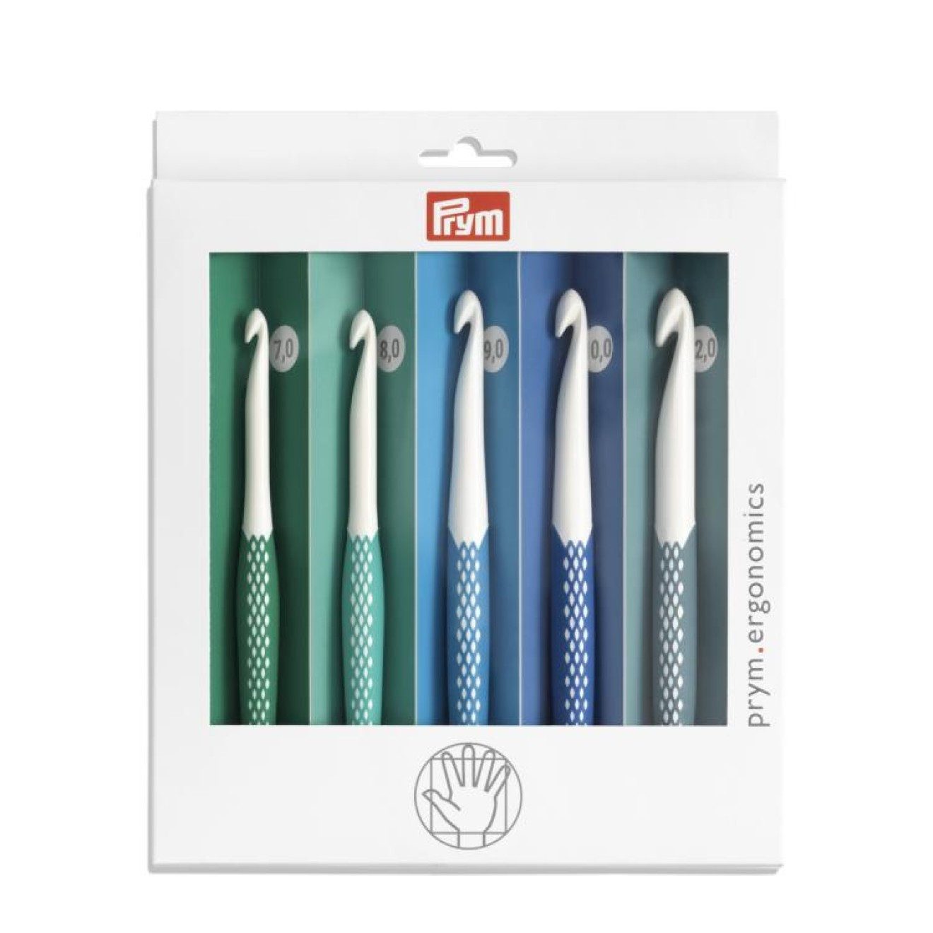 Prym Stricknadeln Wollhäkelnadel Ergonomics Set 7,00 - 12,00 mm