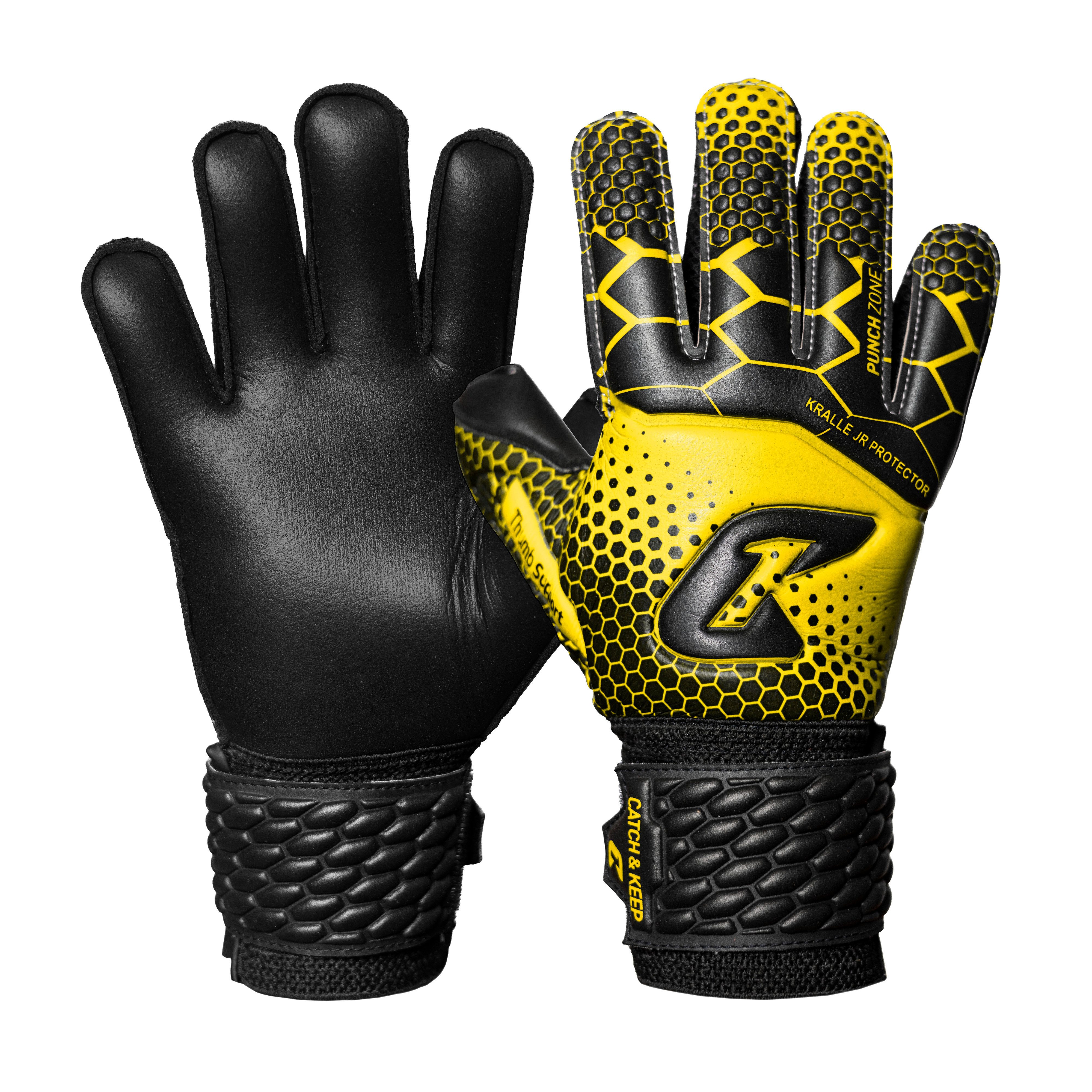 Catch & Keep Torwarthandschuhe Torwarthandschuhe kinder – Torwarthandschuhe mit Krallechutz-4mm Grip