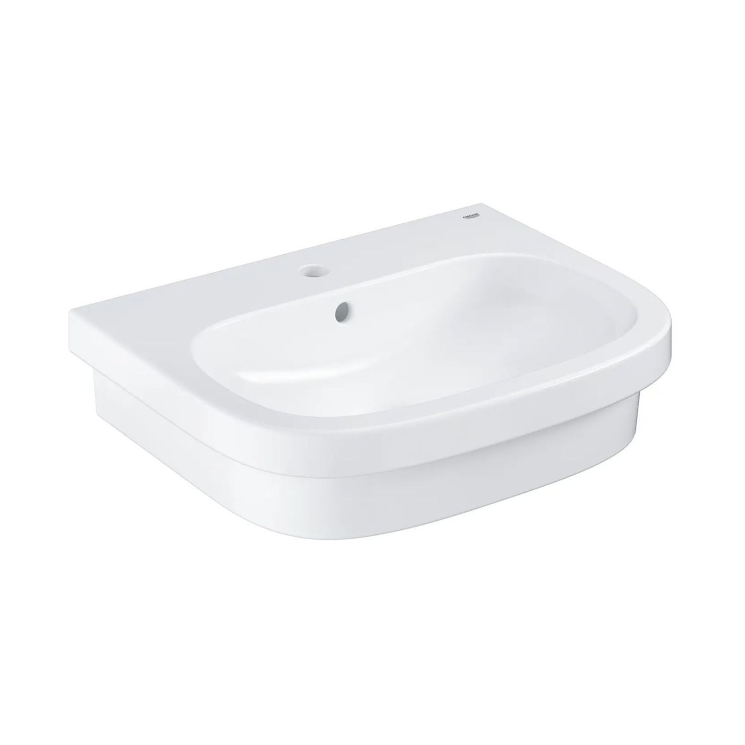 Grohe Waschbecken Grohe Euro Ceramic Waschtisch 60x48 cm Alpinweiß mit Überlauf (1-St)