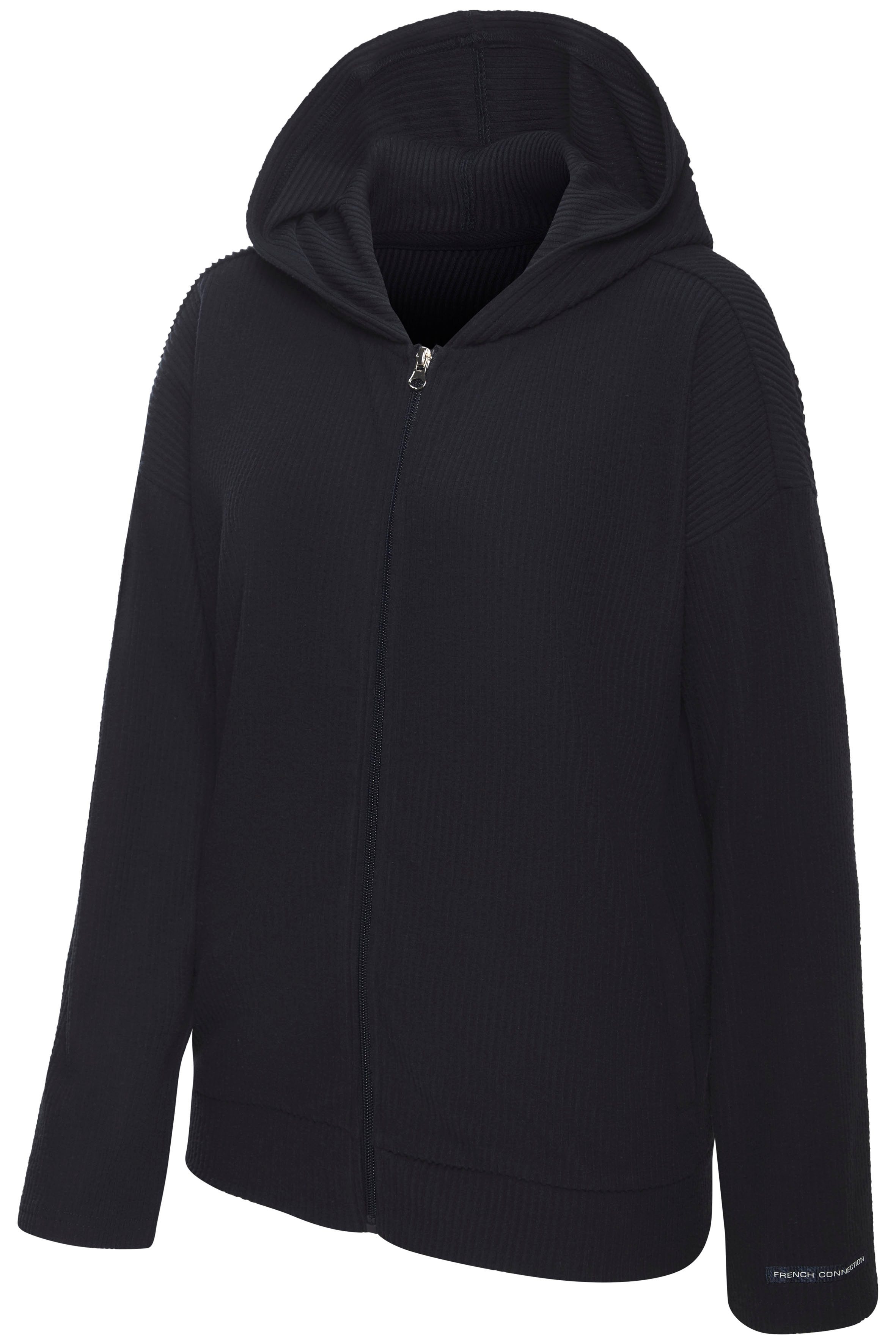 French Connection Sweatjacke - Loungejacke weiche Rippstruktur mit seitliche Taschen, Home- und Loungewear – Bild 4 von 5
