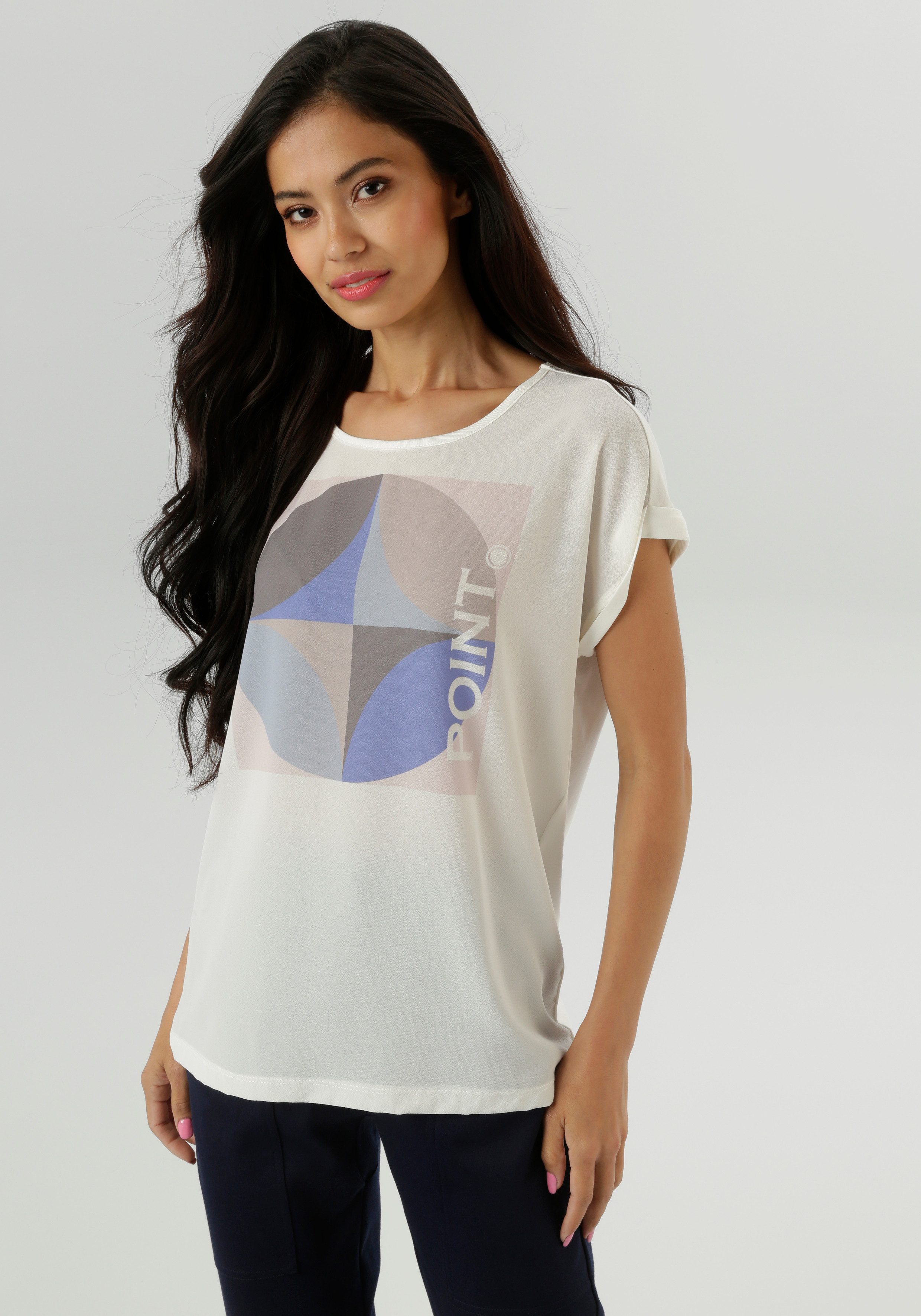 Aniston SELECTED Shirtbluse im Materialmis - günstig online kaufen