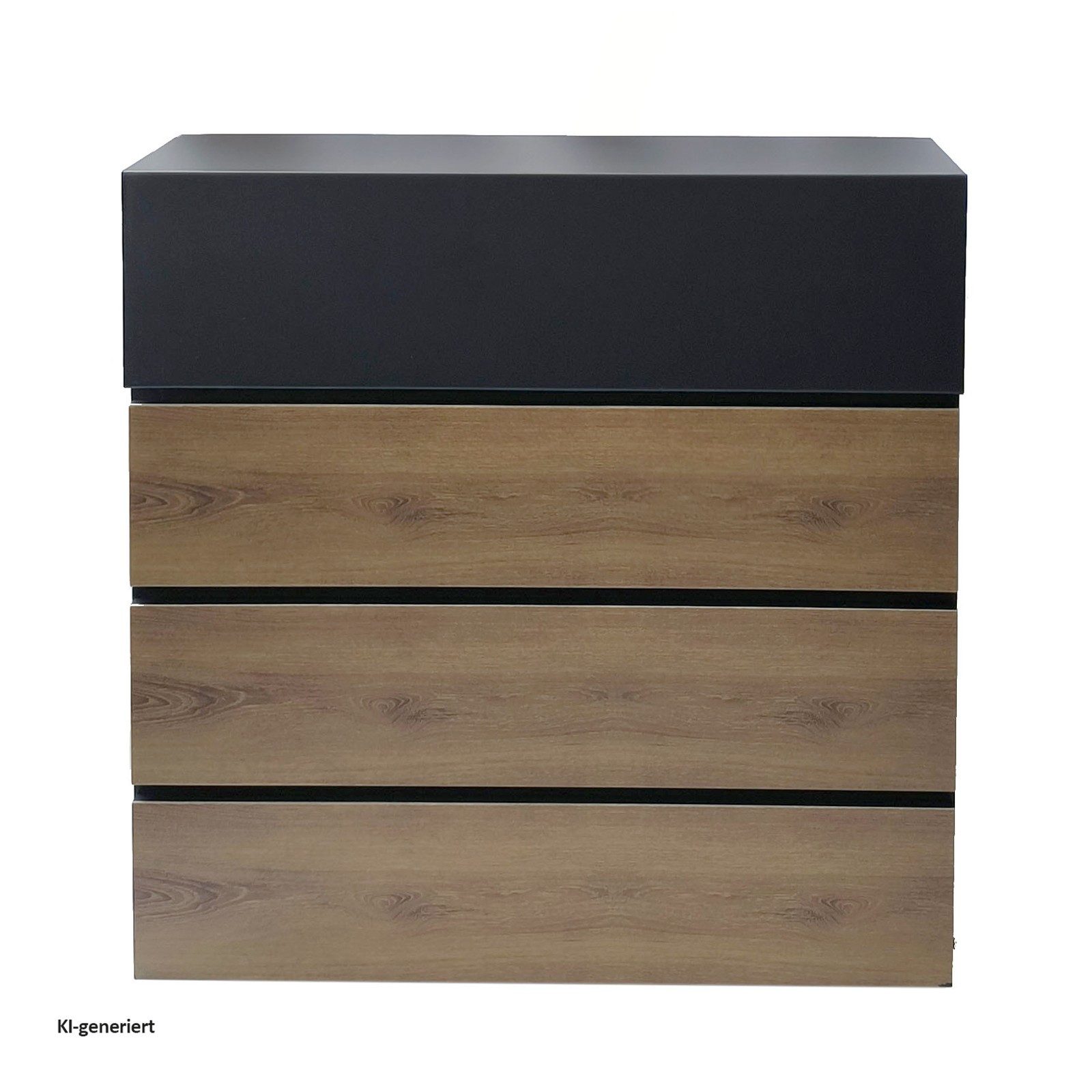 HTI-Living Briefkasten Briefkasten Amin Holzoptik mit Zeitungsfach (Stück, 1-St., 1 Briefkasten), zur Wandmontage