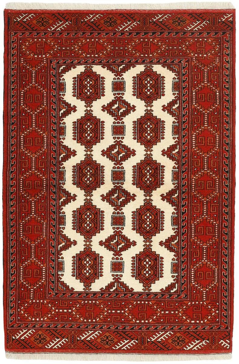 Orientteppich Turkaman 109x156 Handgeknüpfter Orientteppich / Perserteppich, Nain Trading, rechteckig, Höhe: 6 mm