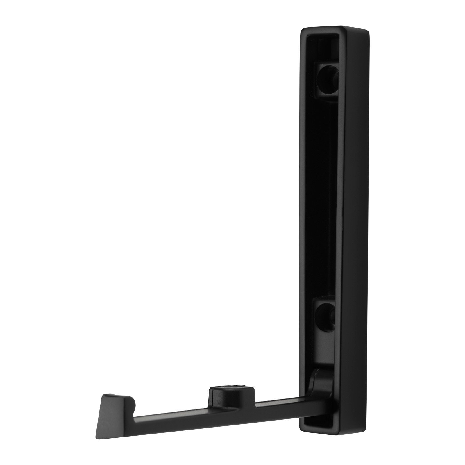 SO-TECH® Klapphaken Garderobenhaken VALVOLE 12 x 1,6 cm, (1-St), schwarz matt inklusive Befestigungsschrauben