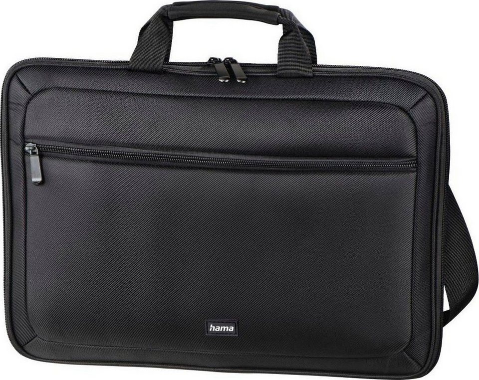 Hama Laptoptasche Laptop Tasche bis 40 cm (15,6), schwarz, Geräumige  Vordertasche für weiteres Zubehör oder persönliche Dinge