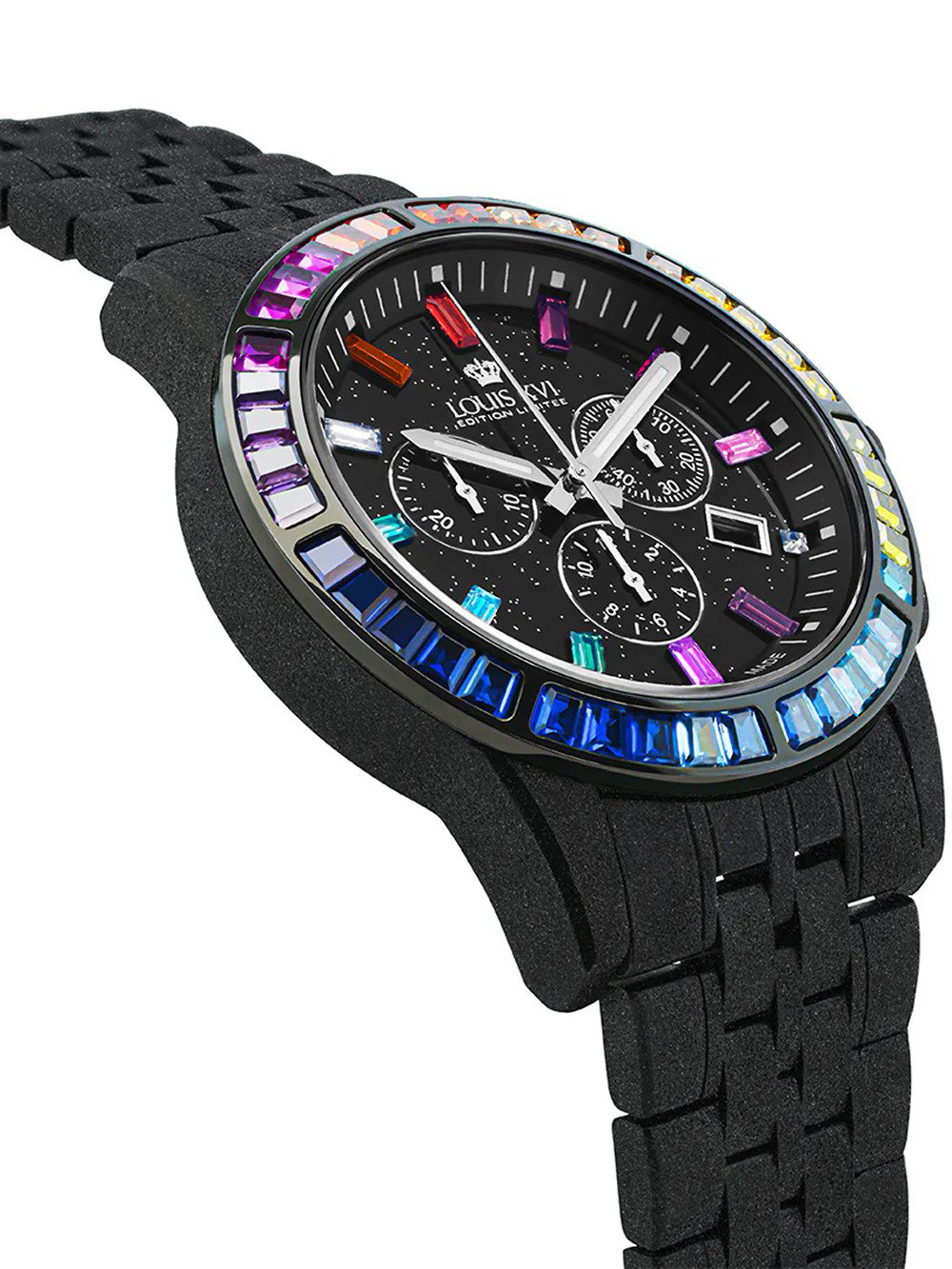 LOUIS XVI Quarzuhr Louis XVI LXVI1129 Herrenuhr Majeste Frosted Iced Out Chrono Louis XVI LXVI1129 Herrenuhr Majeste Frosted Iced Out Chrono
