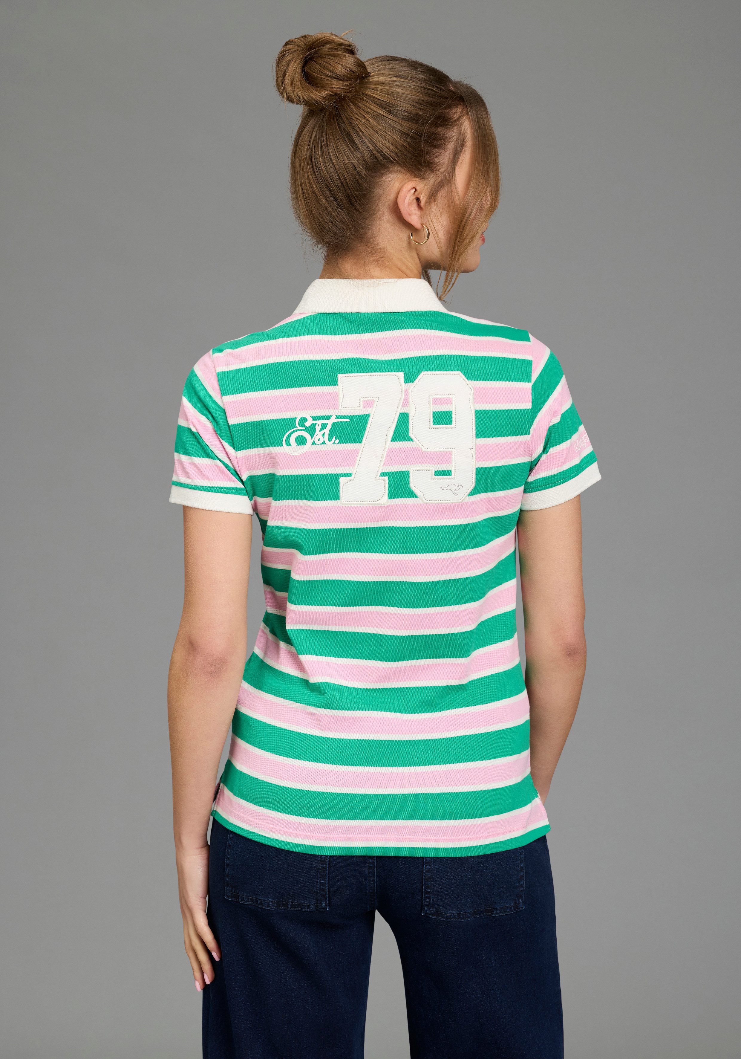 KangaROOS Poloshirt mit vielen Details & Branding