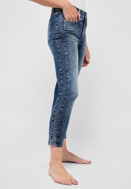ANGELS 5-Pocket-Jeans Jeans Ornella Diamond mit Strass mit Galonstreifen