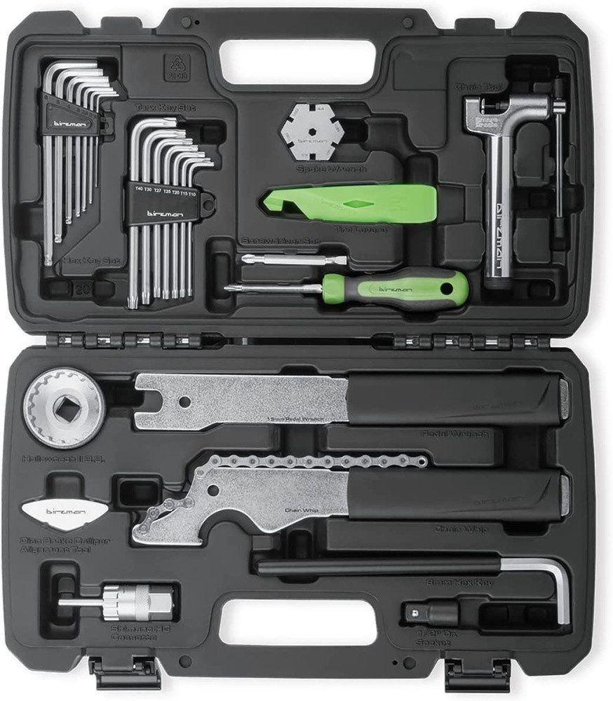 Birzman Fahrradwerkzeugset Birzman Essential Tool Box – Kompaktes Fahrrad-Werkzeug Set im Koffer
