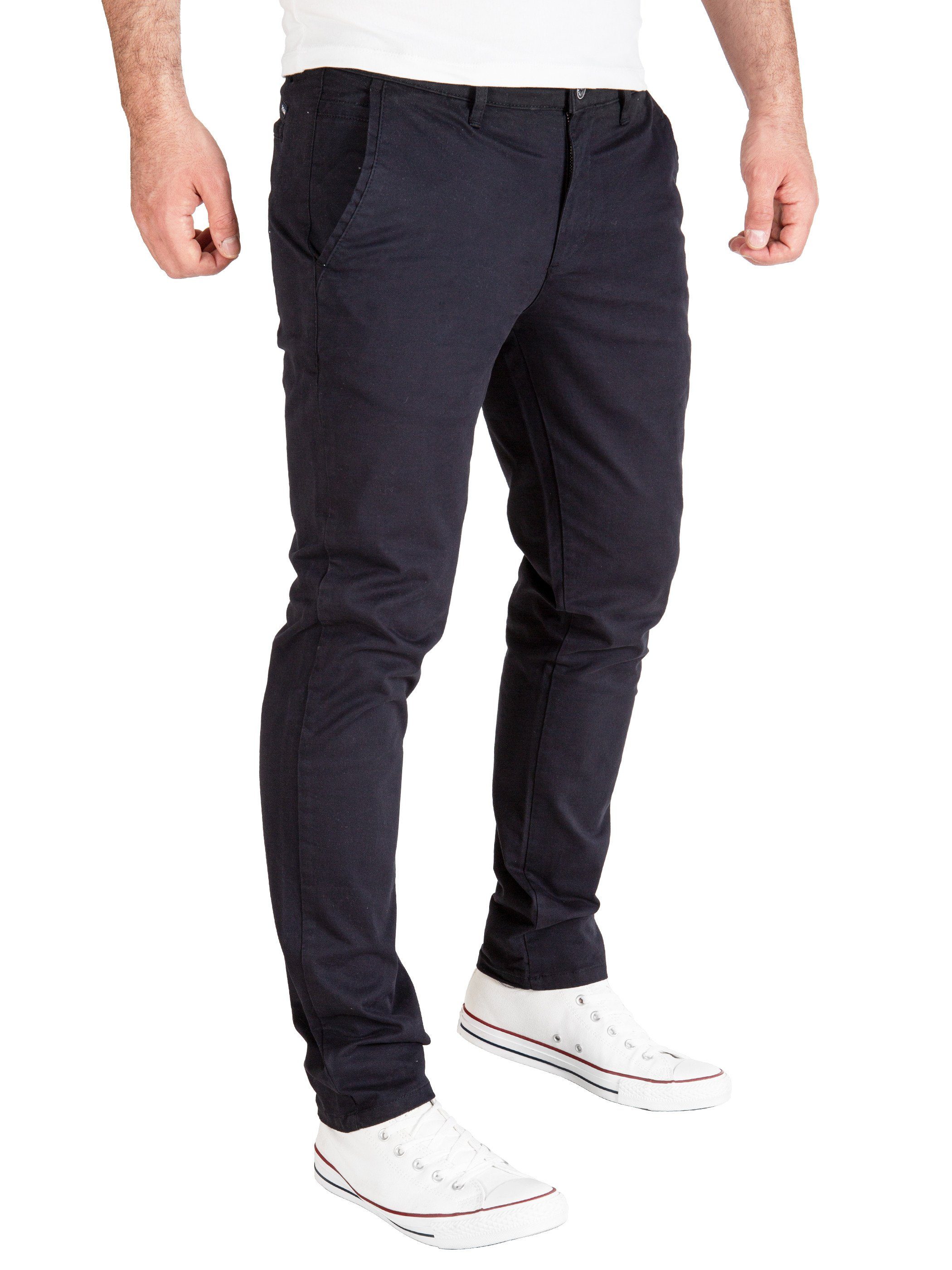 Pittman Chinohose Derrick moderne Baumwolll Chino Jeans mit Reißverschluss