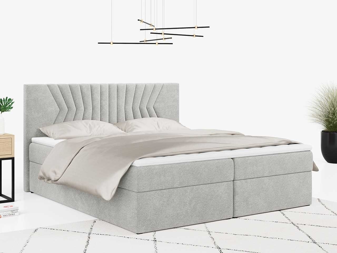 2, Praktisch MKS Schlafzimmer, Multipocket-Matratze, Boxspringbett Modern MÖBEL STELLE Doppelbett, für